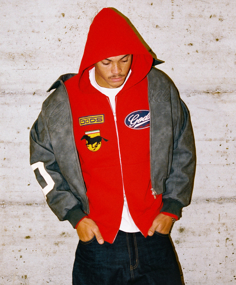 Racing Zipper Red