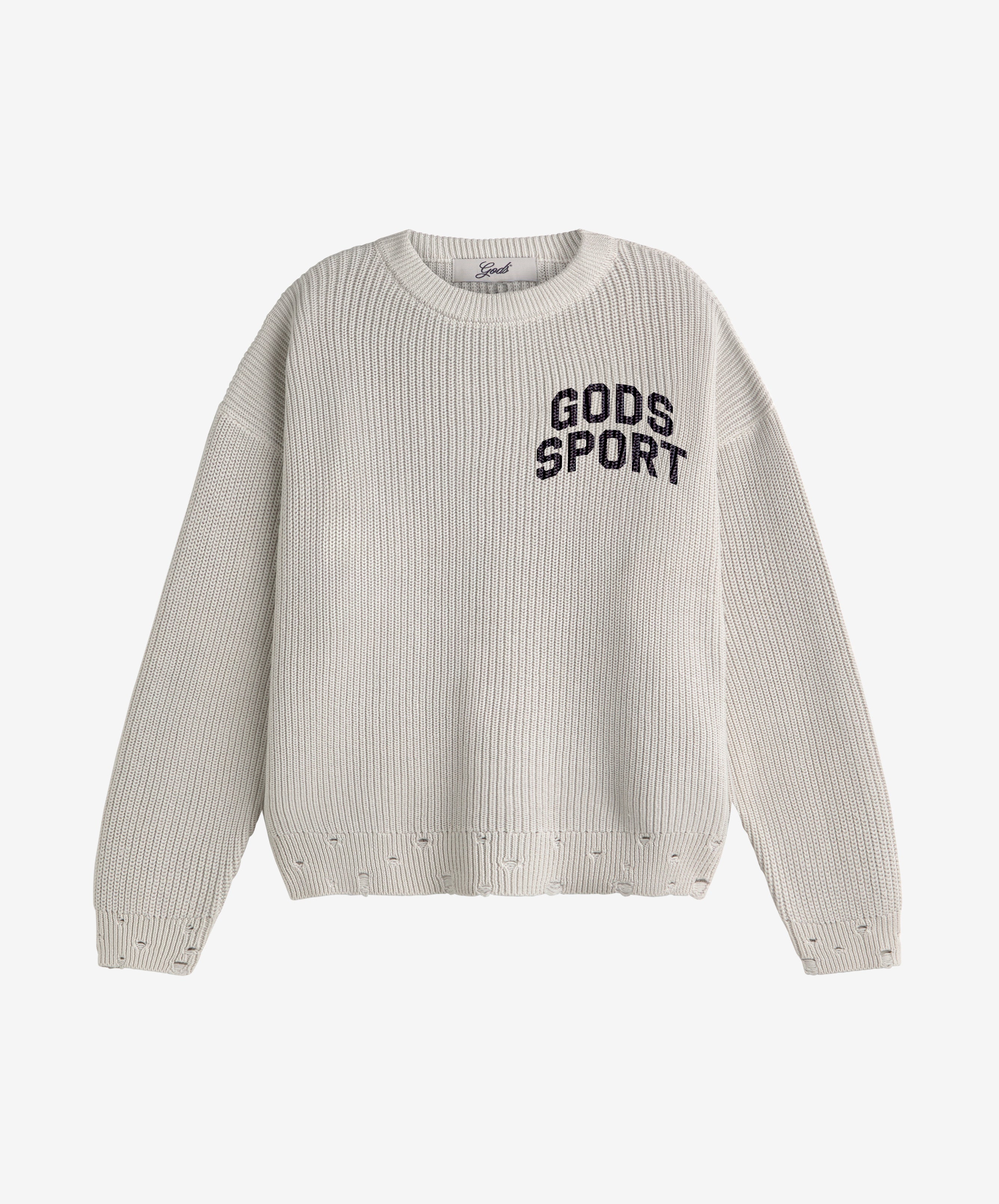 Gods Sport Knitted Sweater Gray