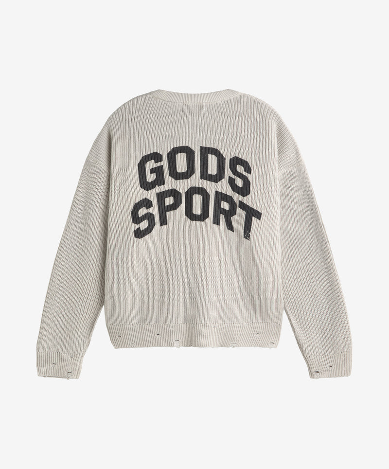 Gods Sport Knitted Sweater Gray