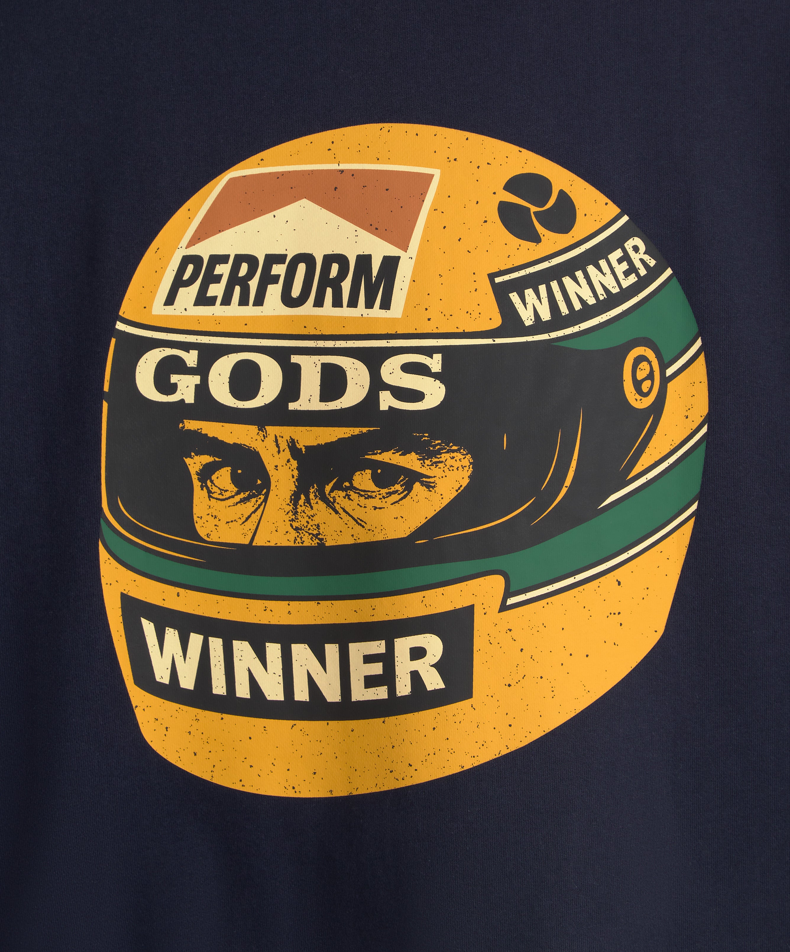 Ayr Cropped Hoodie Navy