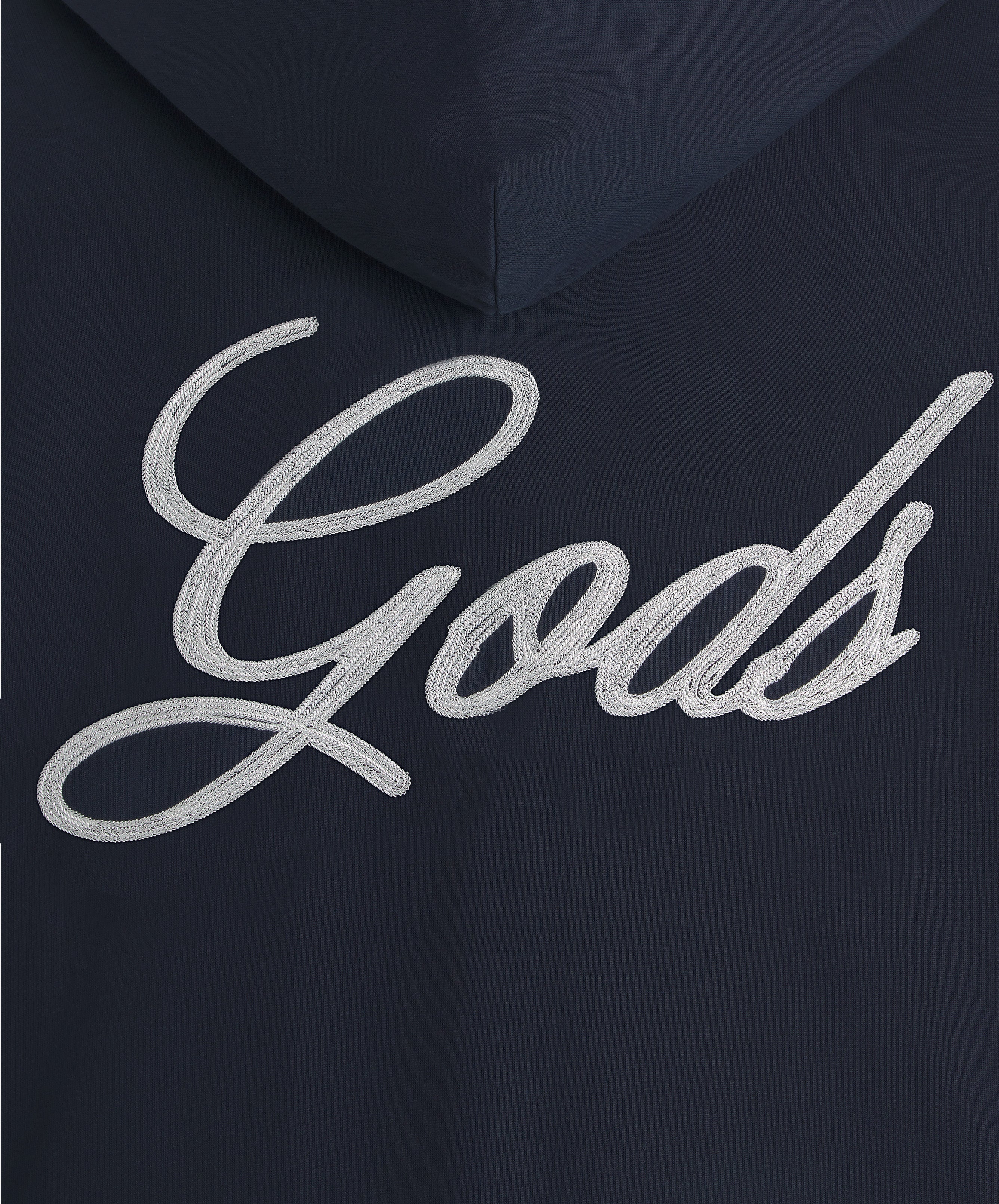 Love Script Zipper Navy