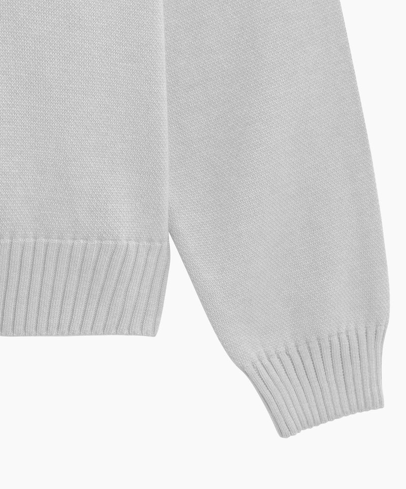 Valentine's Knitted Sweater Light Grey