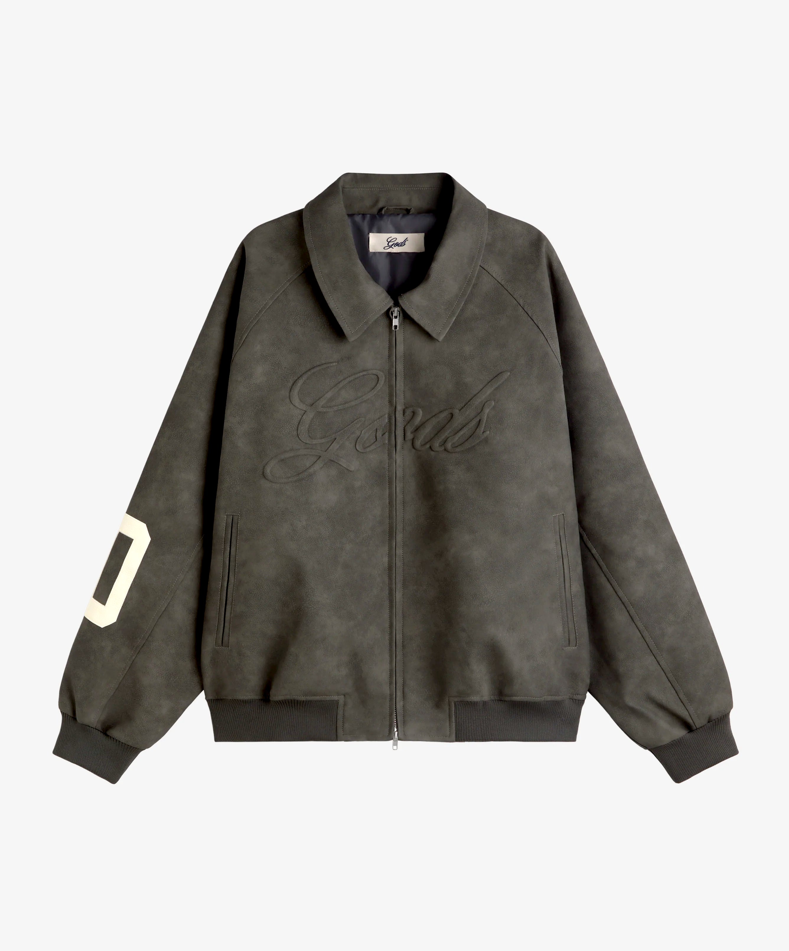 Vegan Leather Jacket Dark Gray