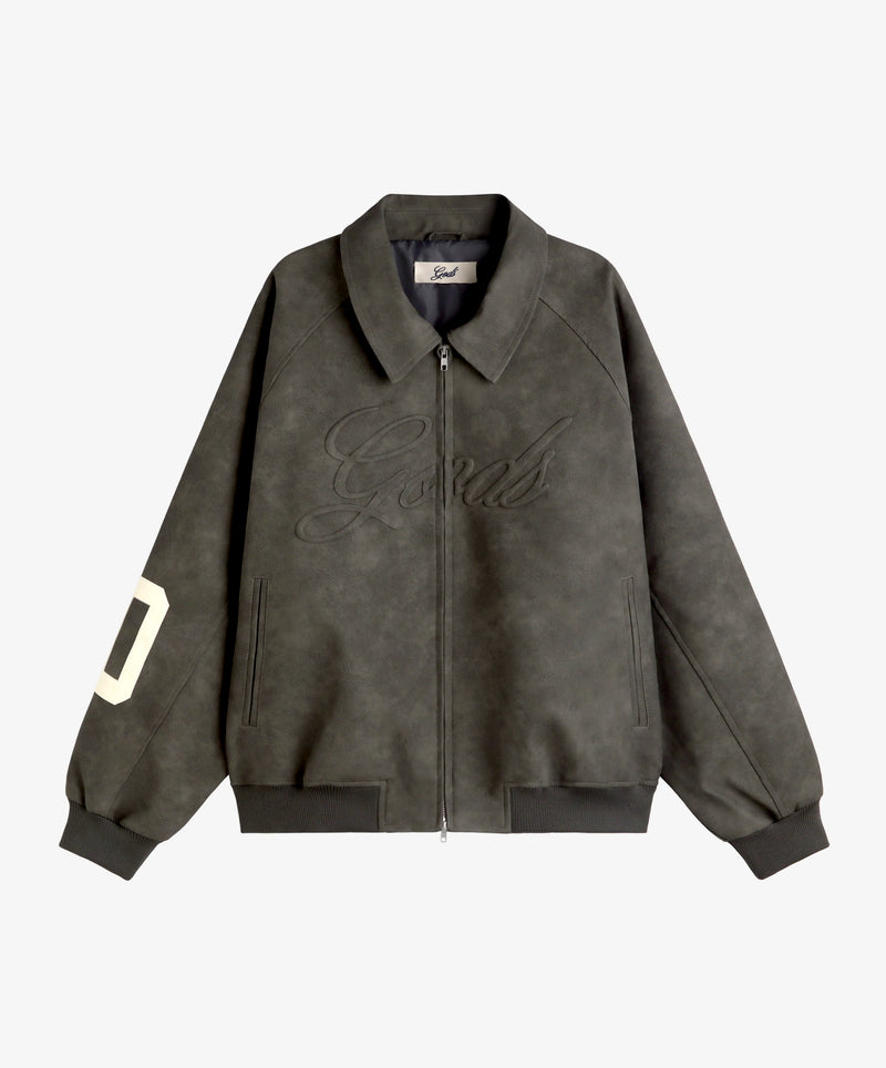 Vegan Leather Jacket Dark Gray