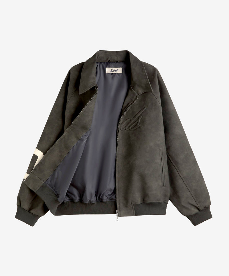 Vegan Leather Jacket Dark Gray