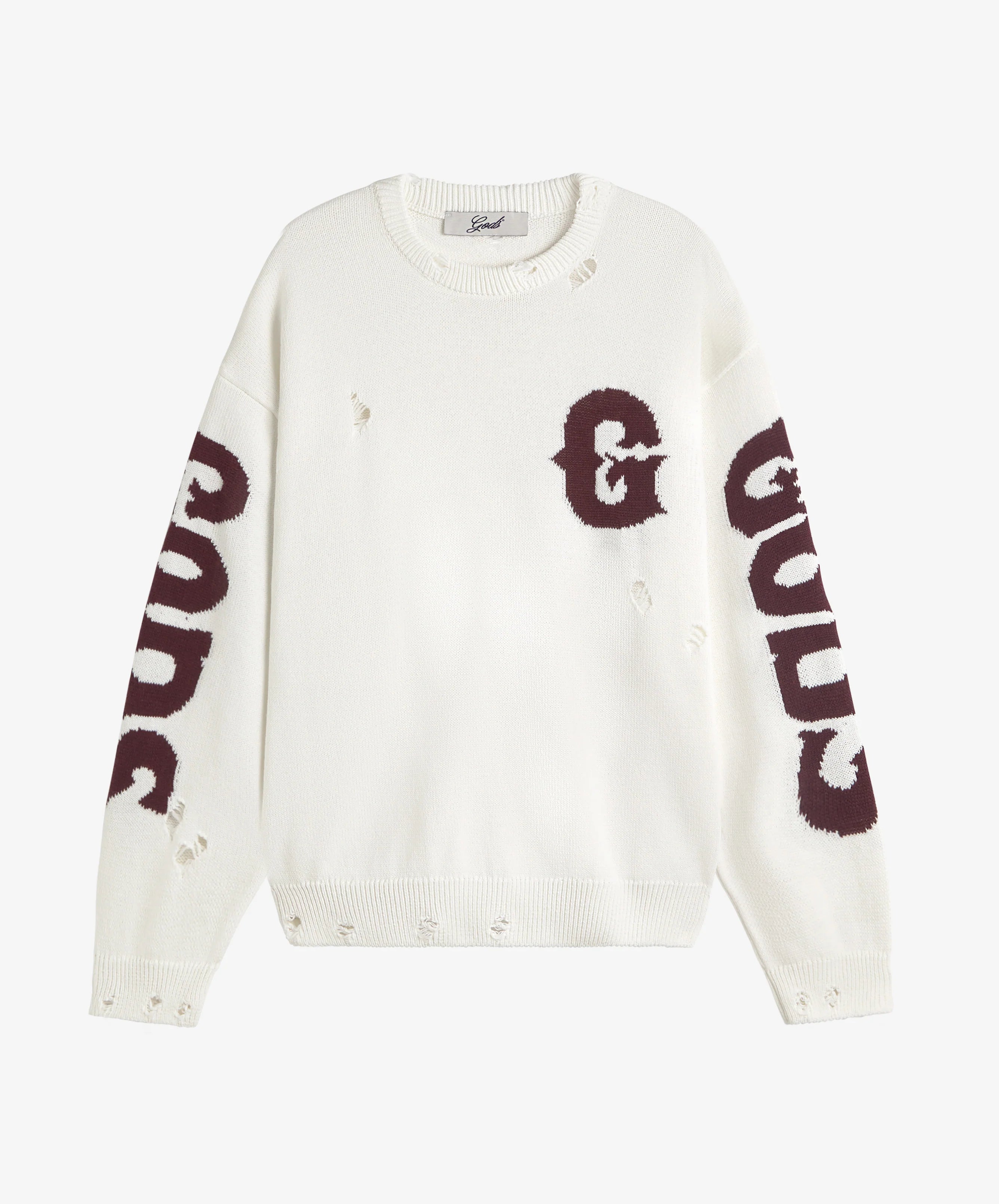 G Side Knitted Sweater White