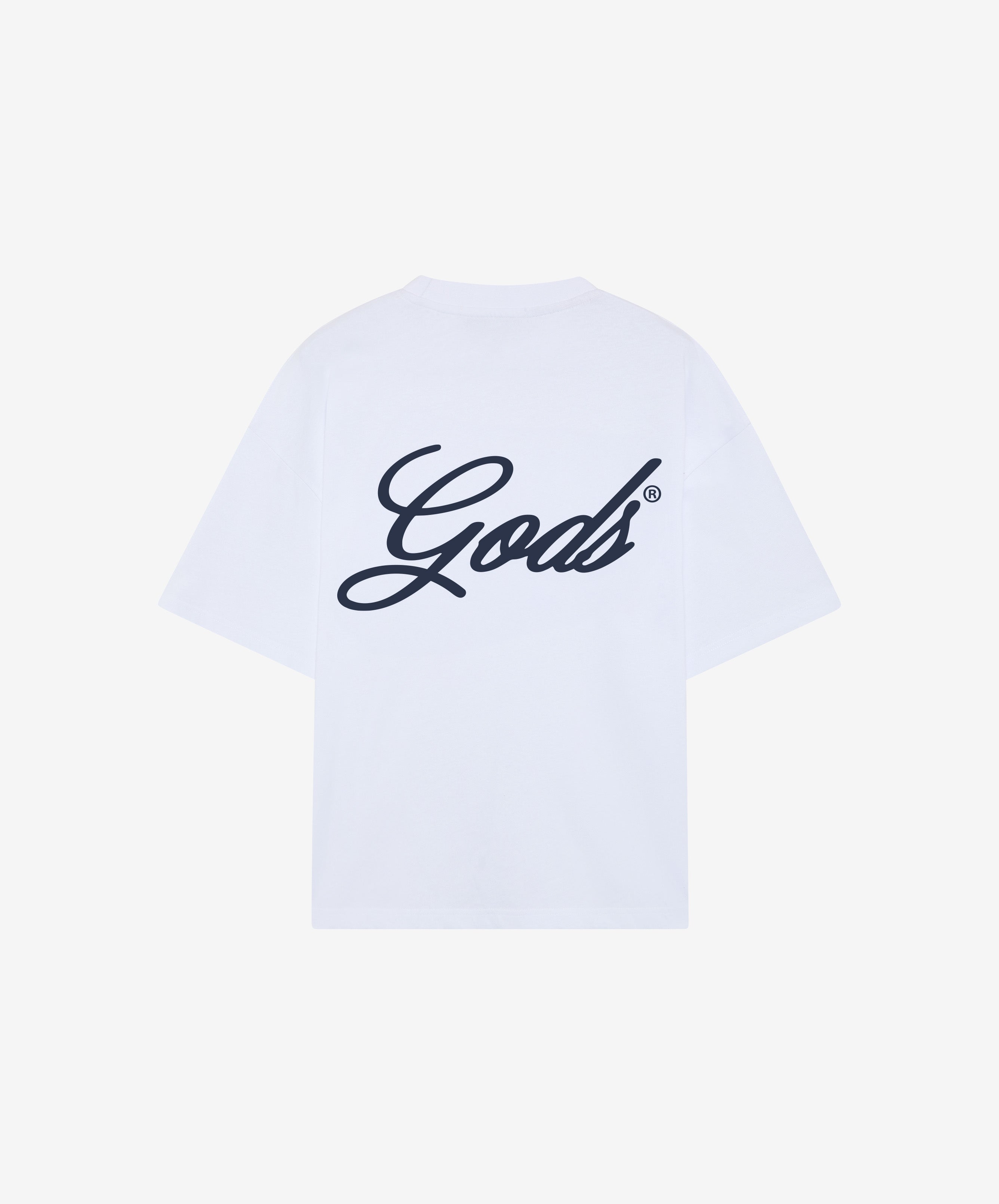 Script Boxy Tee White