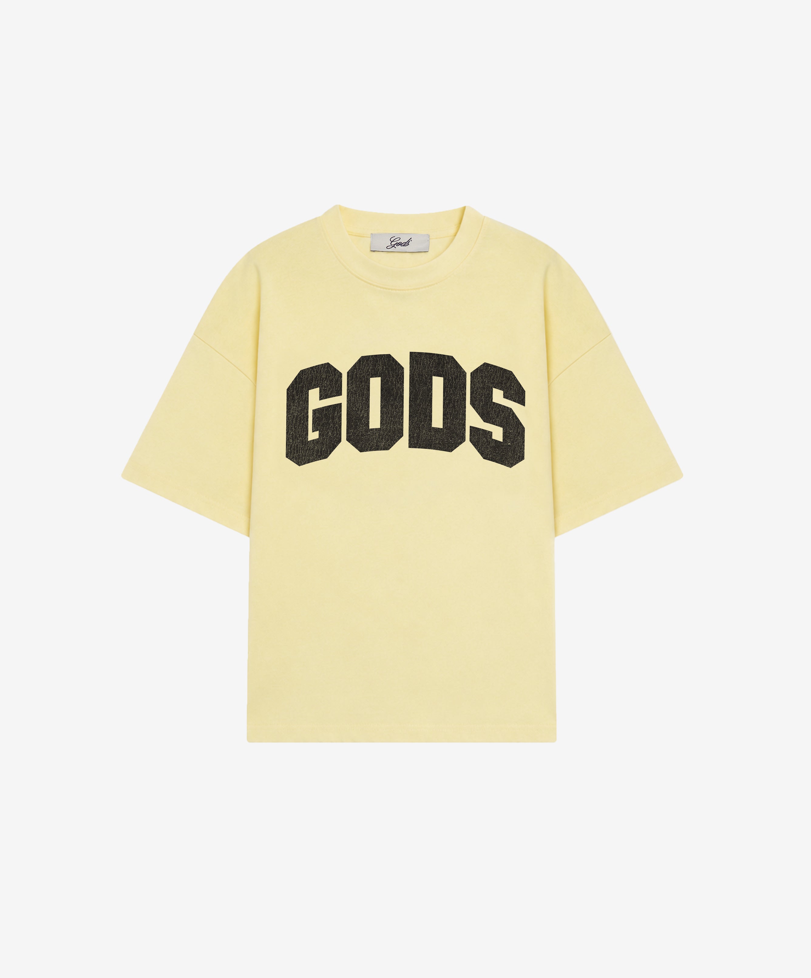 Gods Boxy Tee Yellow