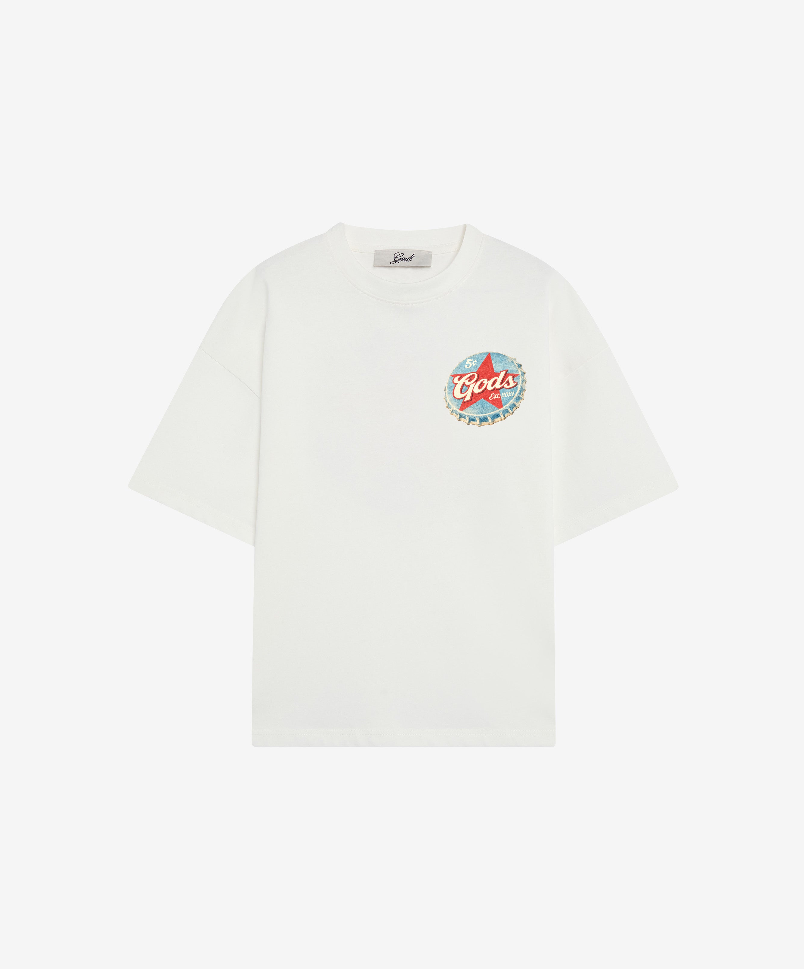 Bottle Cap Tee White