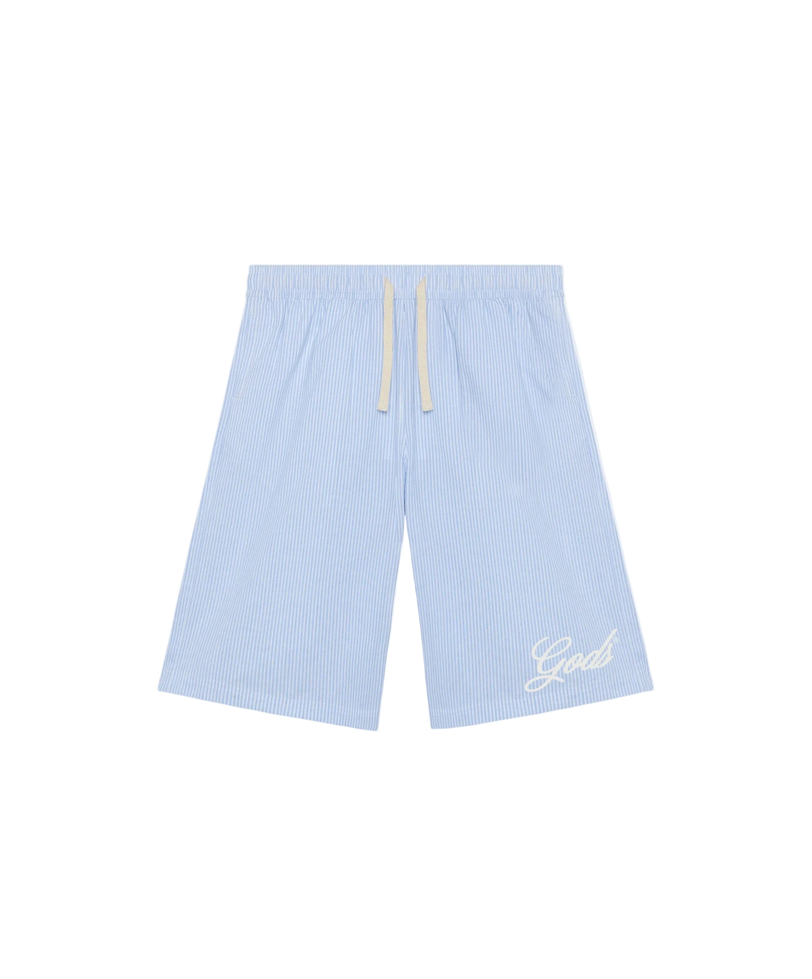 Gods Popelin Jorts Blue