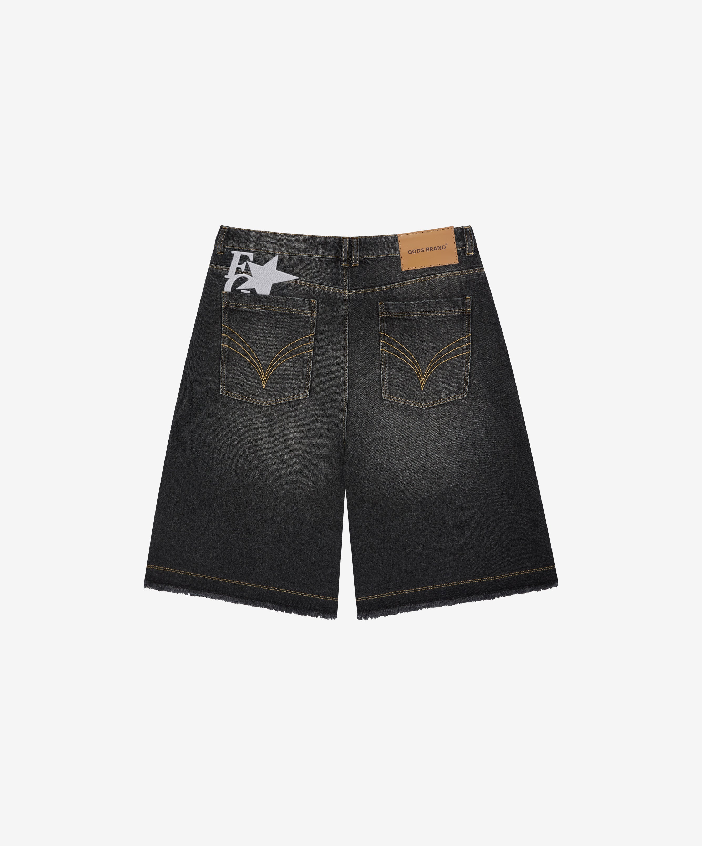 Star Denim Jorts Black