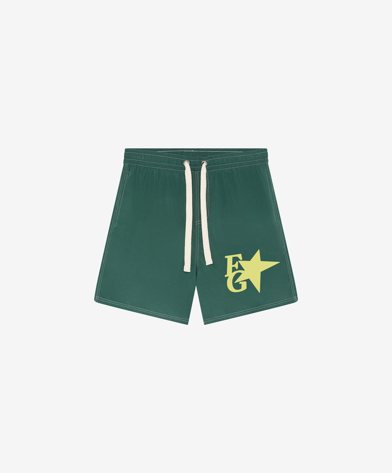 Star Swimsuit Green