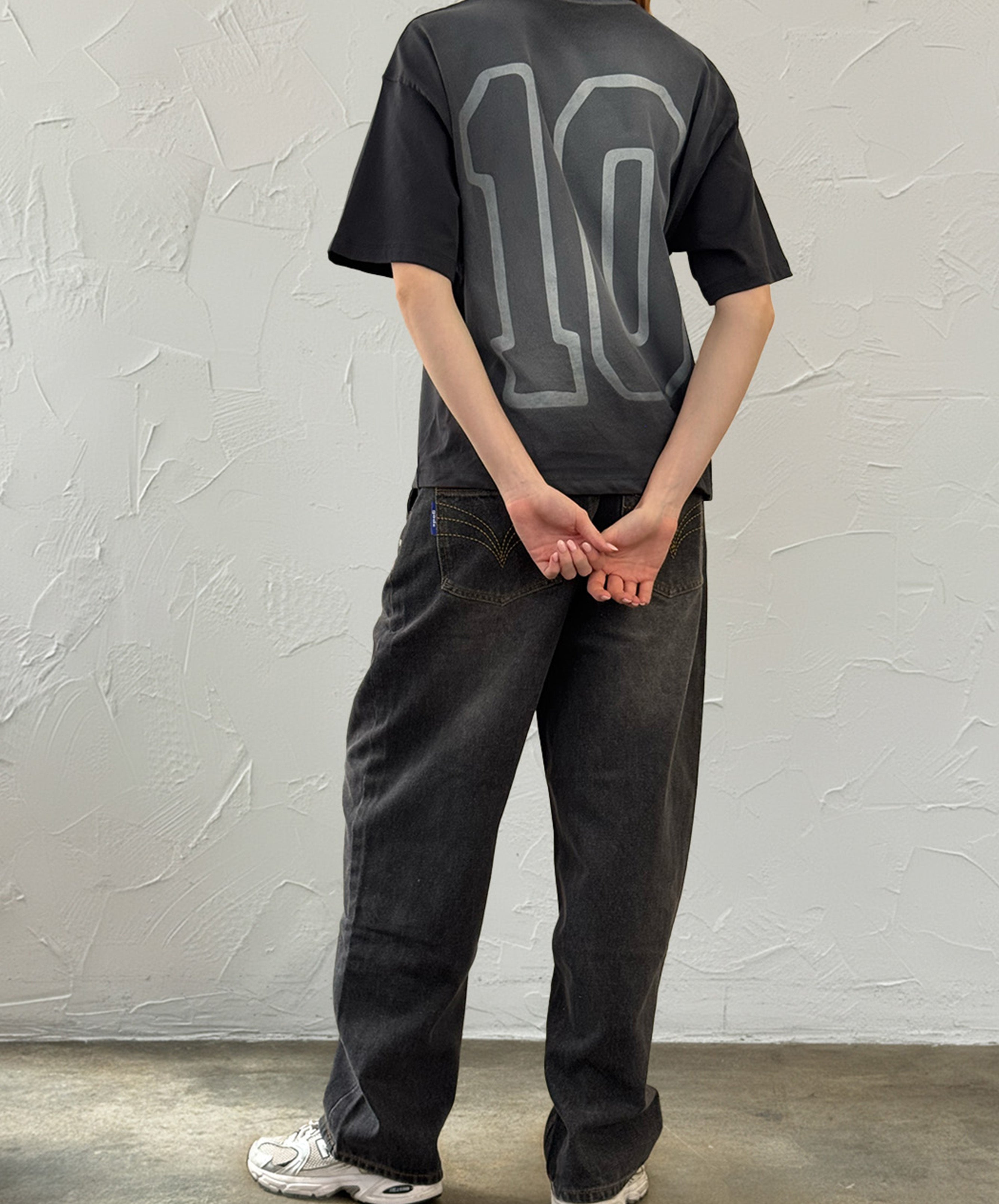 10 Boxy Tee Blue Grey