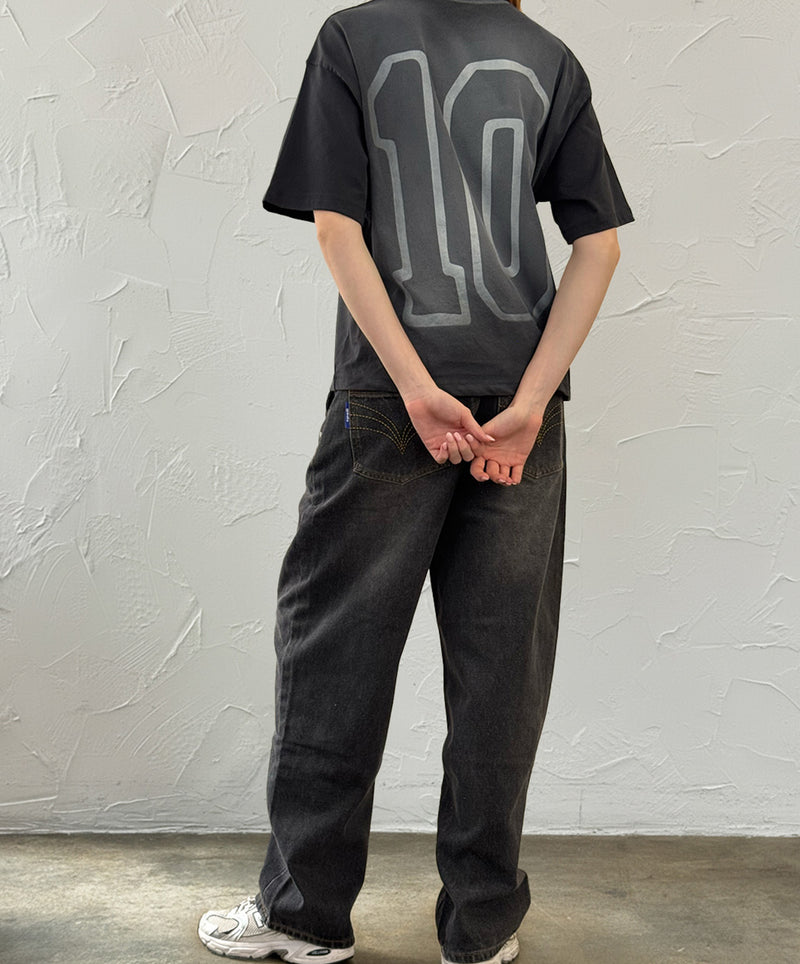 10 Boxy Tee Blue Grey