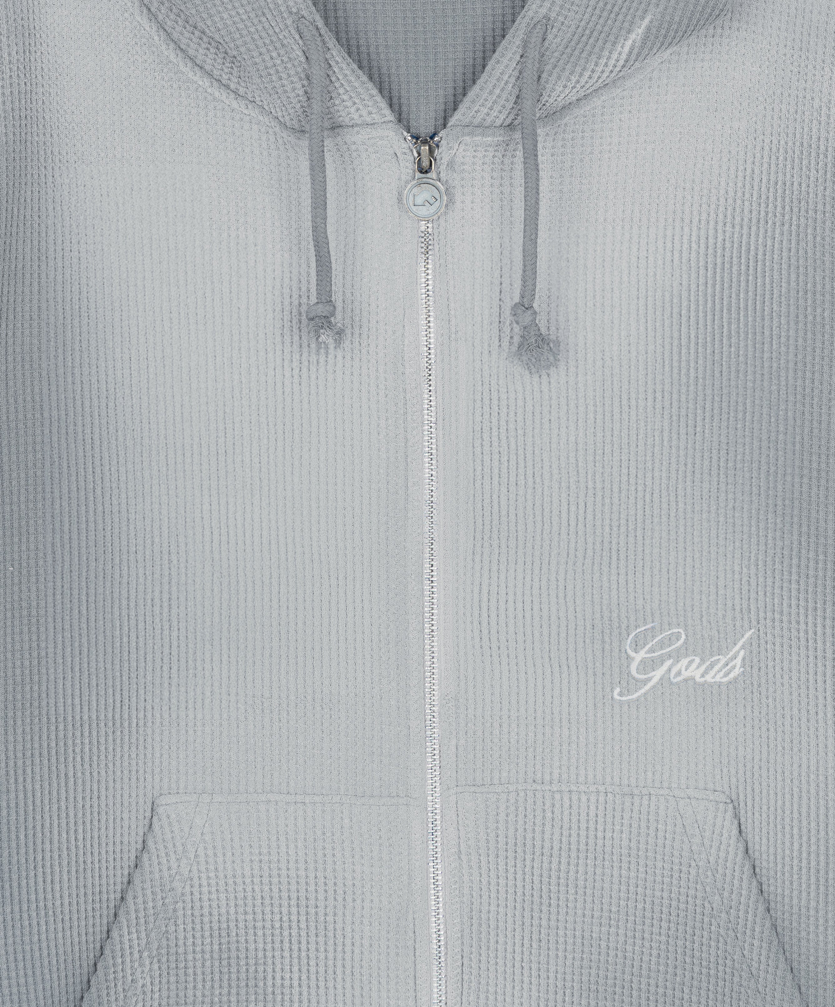 Waffle Zipper Light Grey