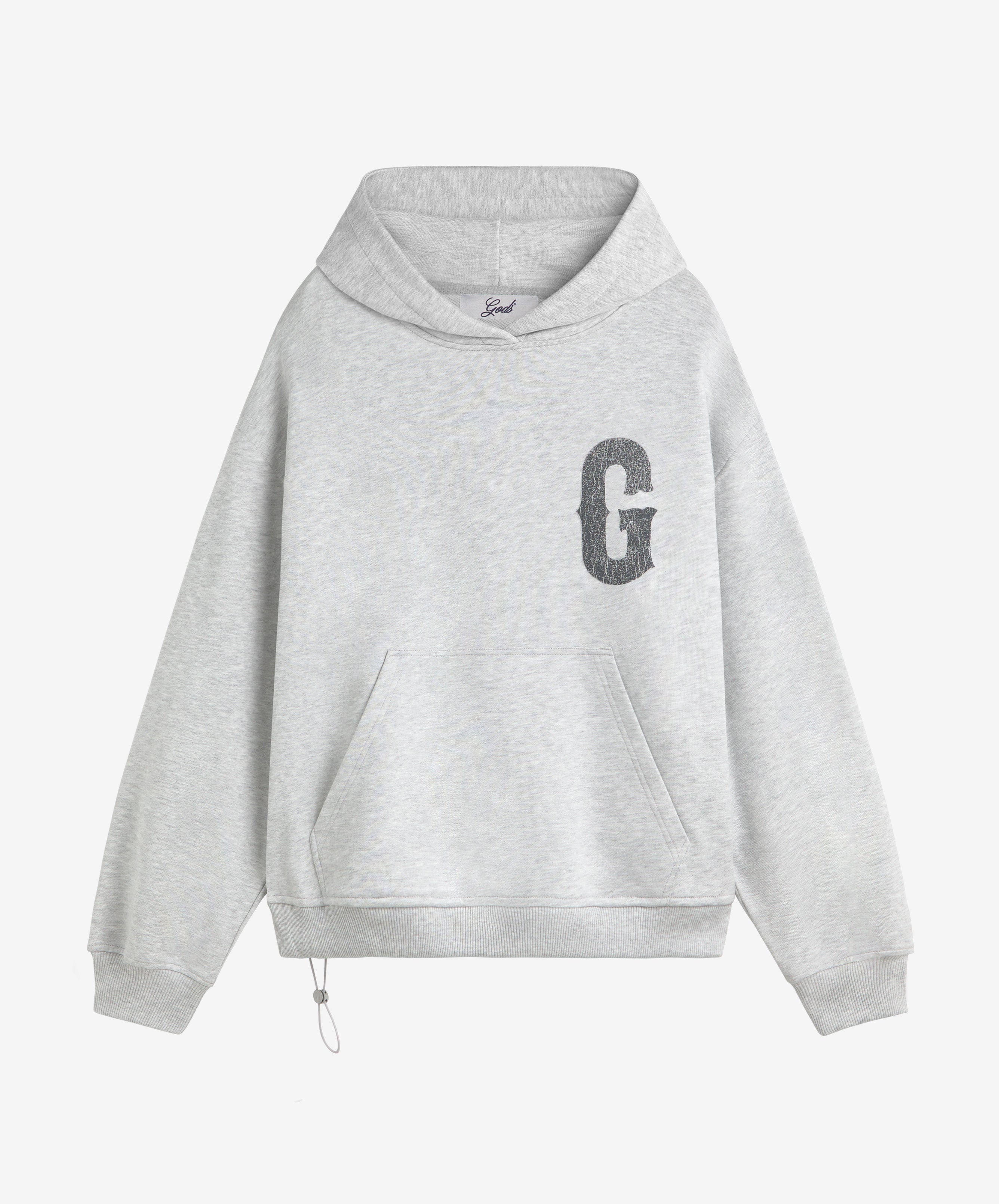 Winners Club Cropped Hoodie Light Grey