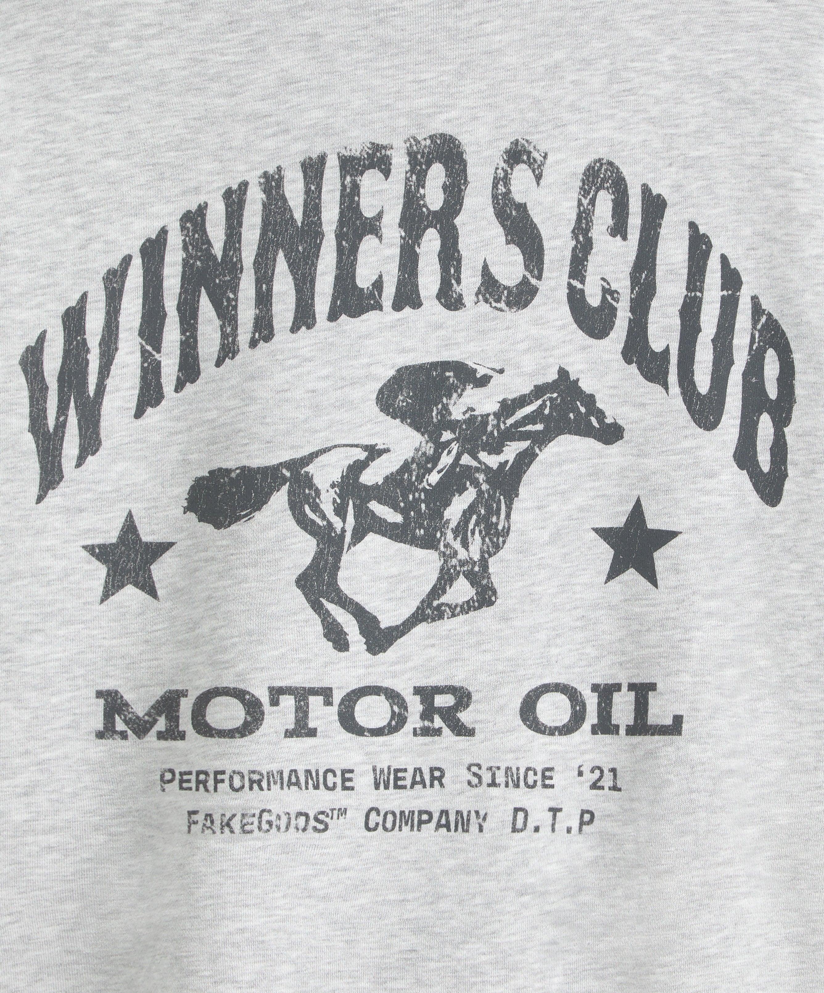 Winners Club Cropped Hoodie Light Grey