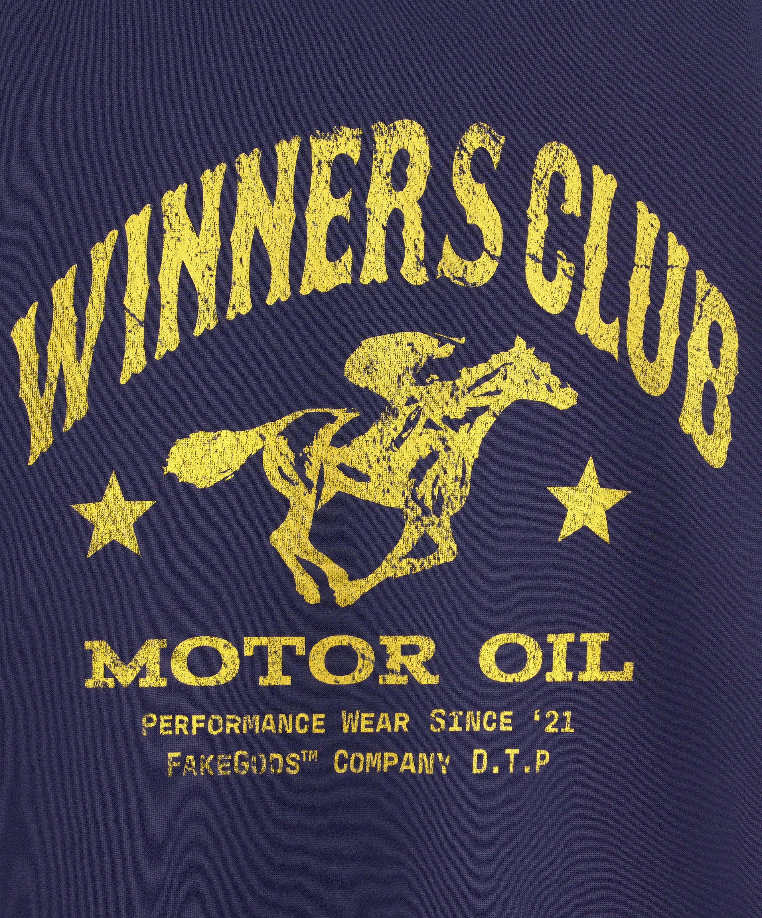 Winners Club Cropped Hoodie Navy