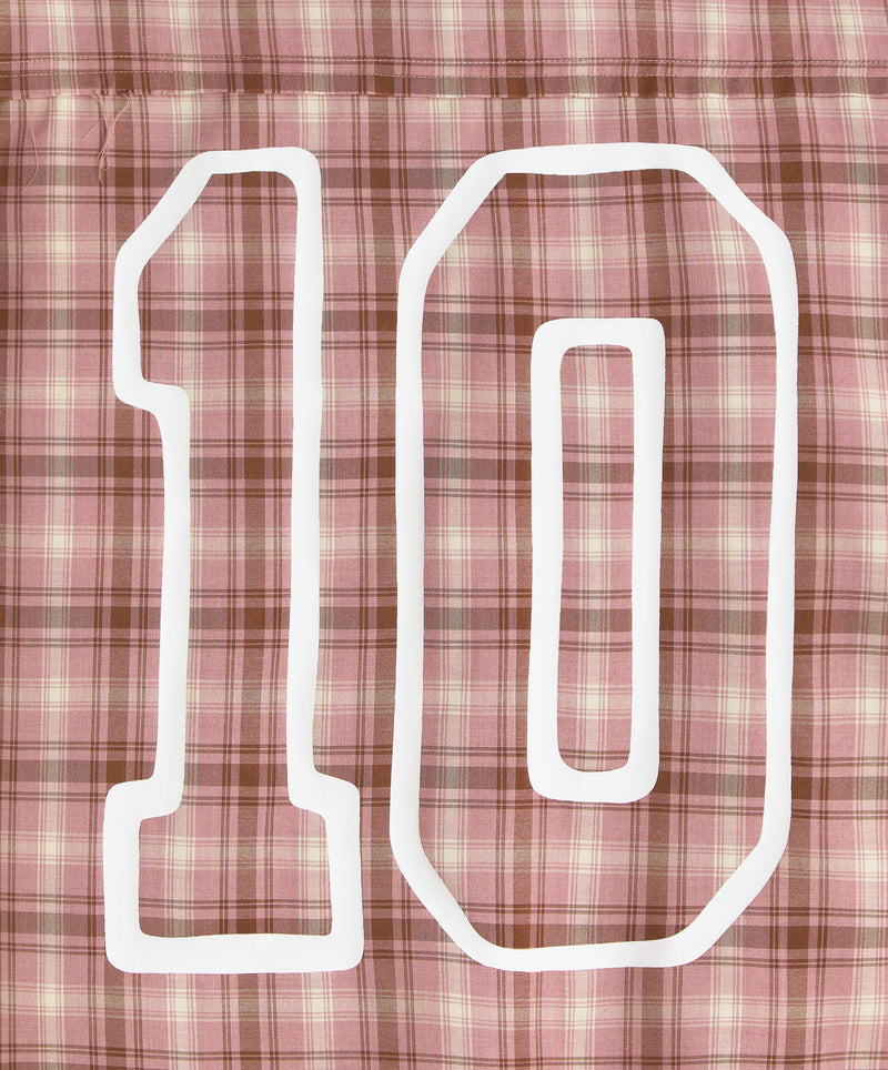 Plaid Layered Shirt Rose