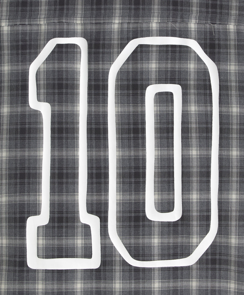 Plaid Layered Shirt Dark Grey