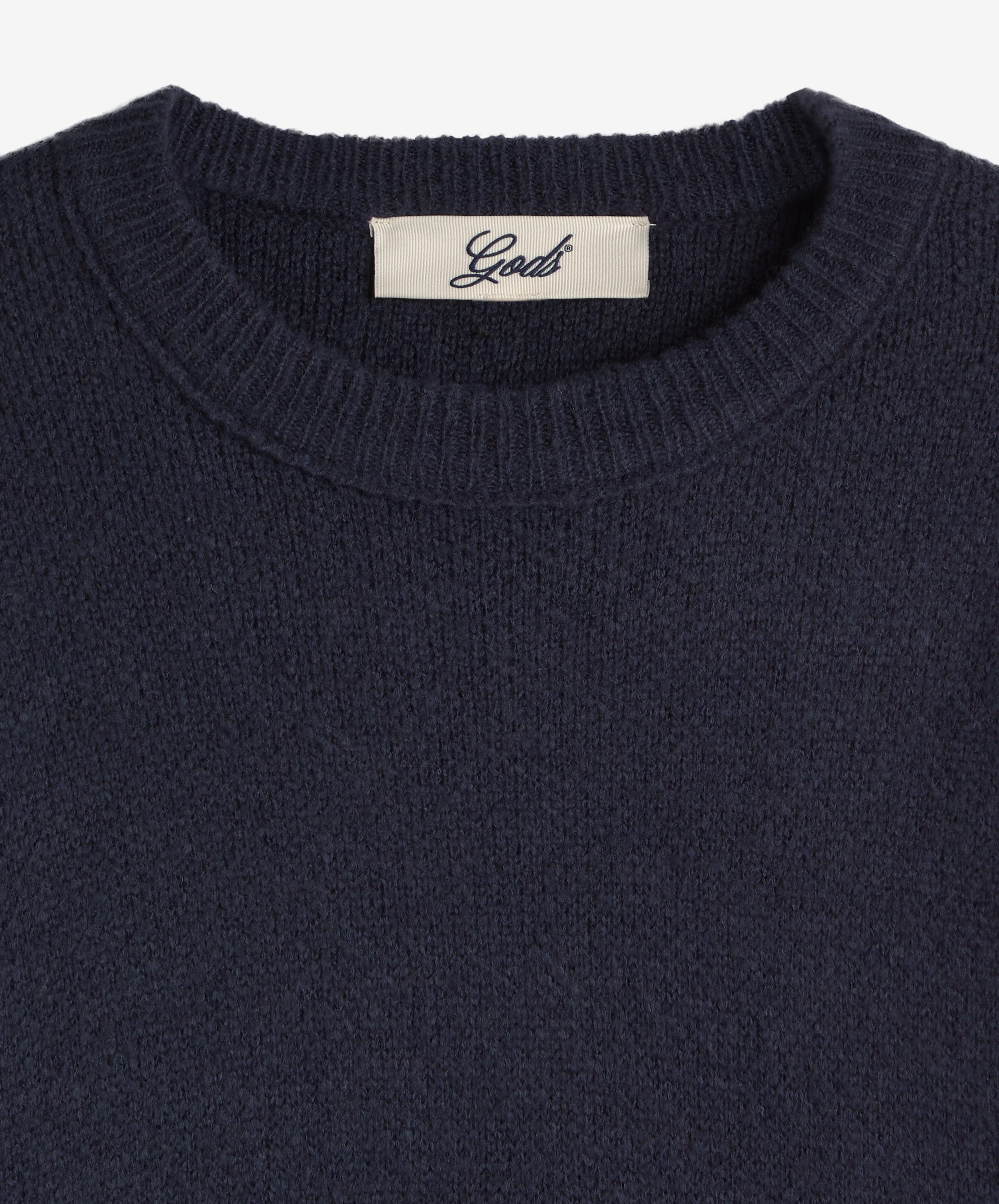 Handwritten Knitted Sweater Navy