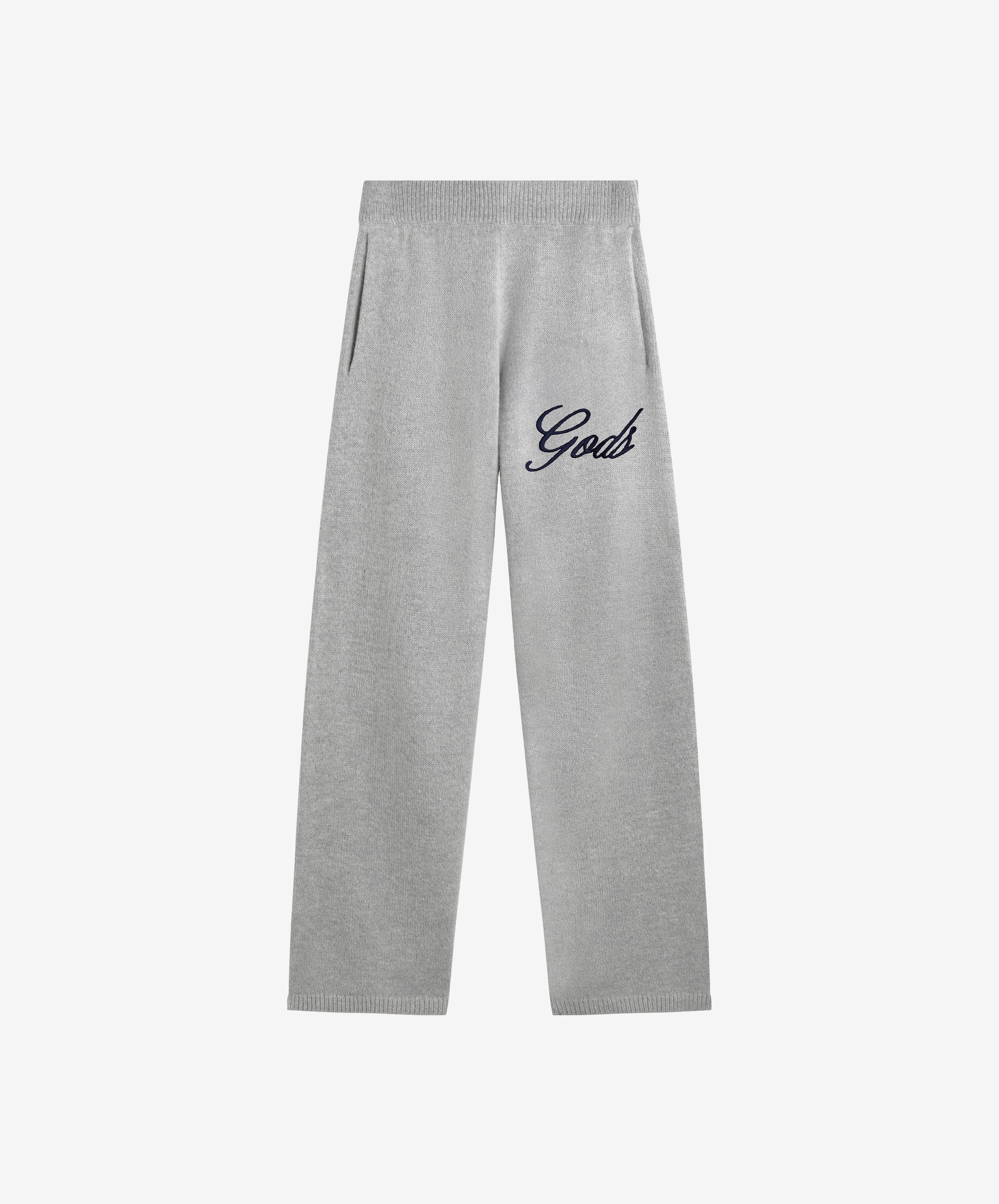 Handwritten Knitted Joggers Light Grey