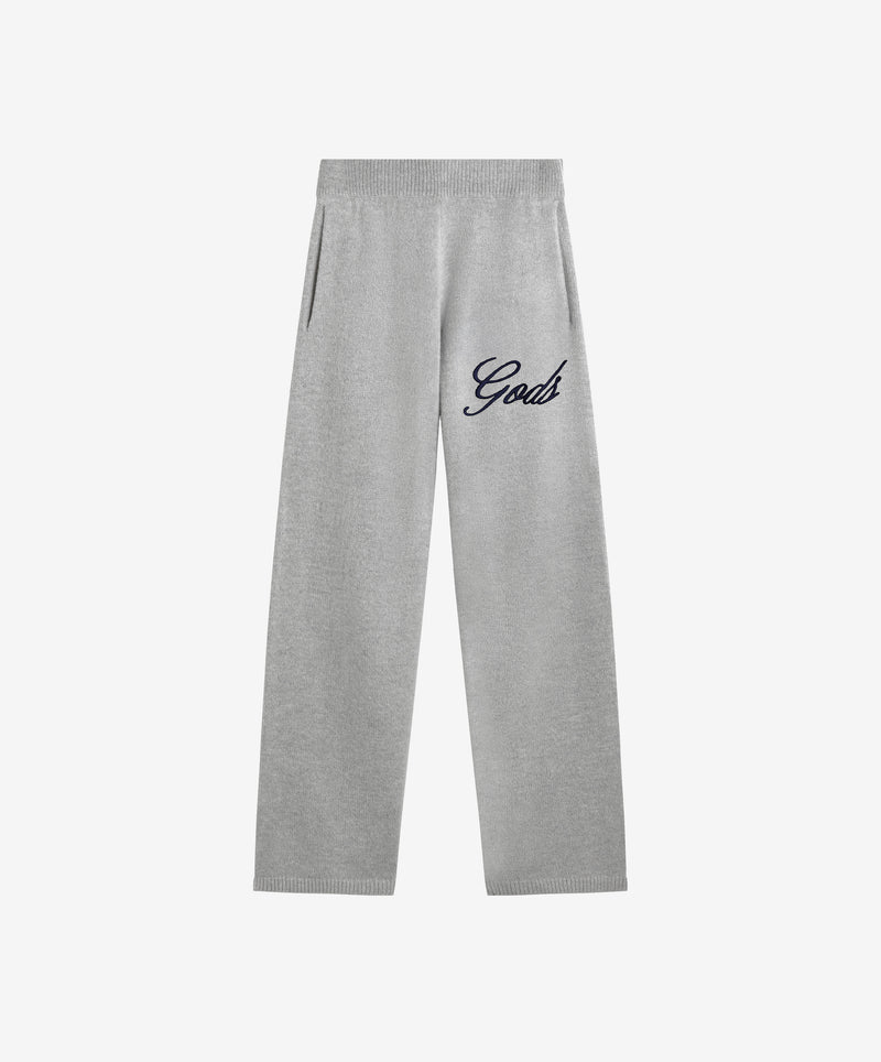 Handwritten Knitted Joggers Light Gray