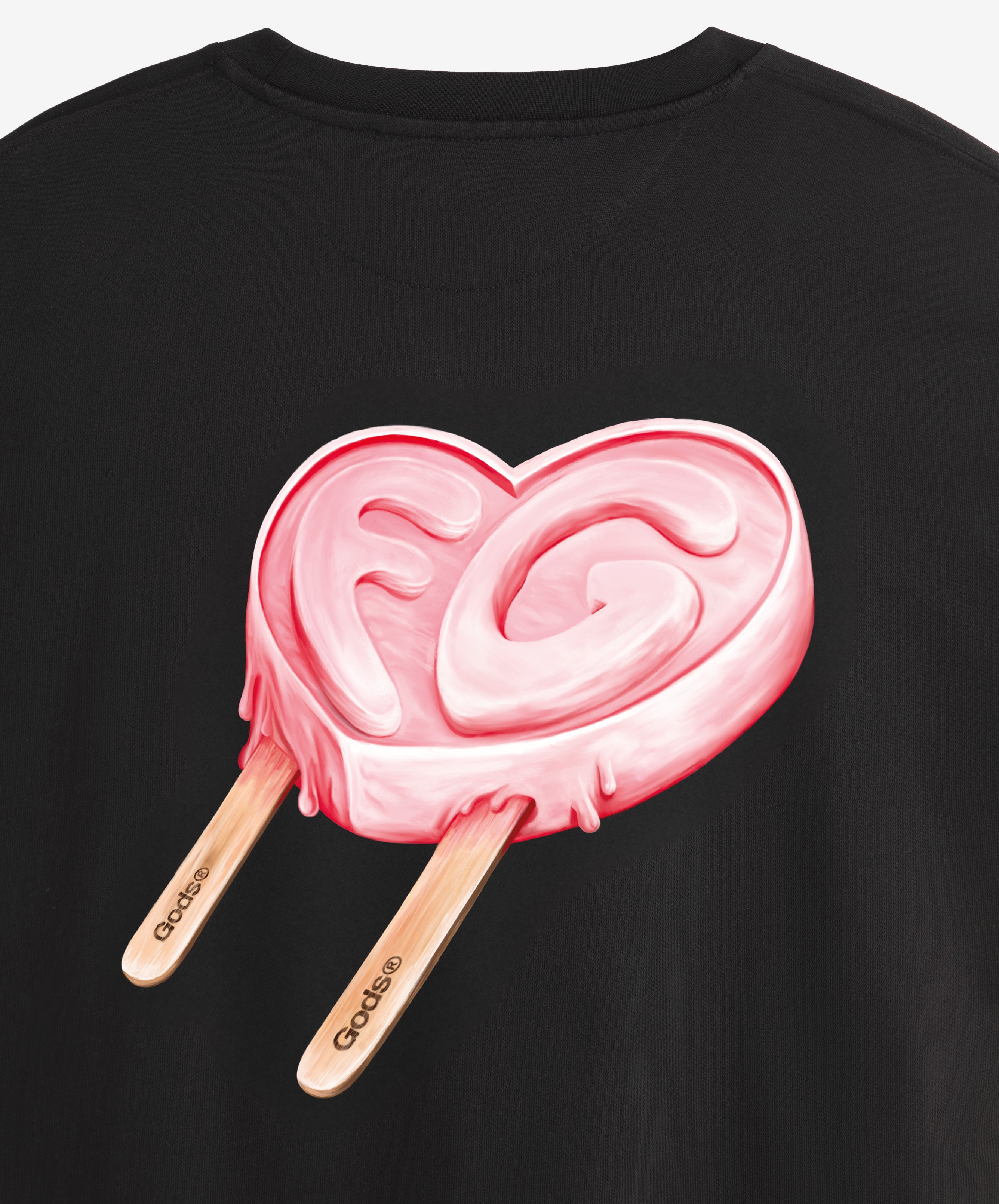 Iced Heart Tee Black