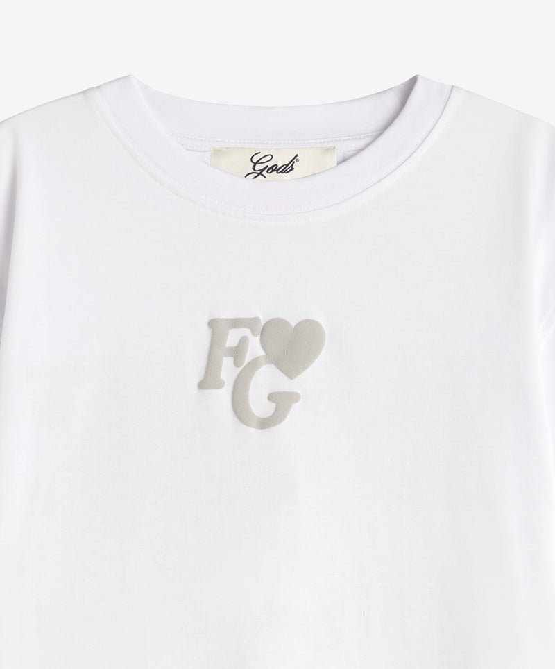 Valentine's Tee Monochrome White