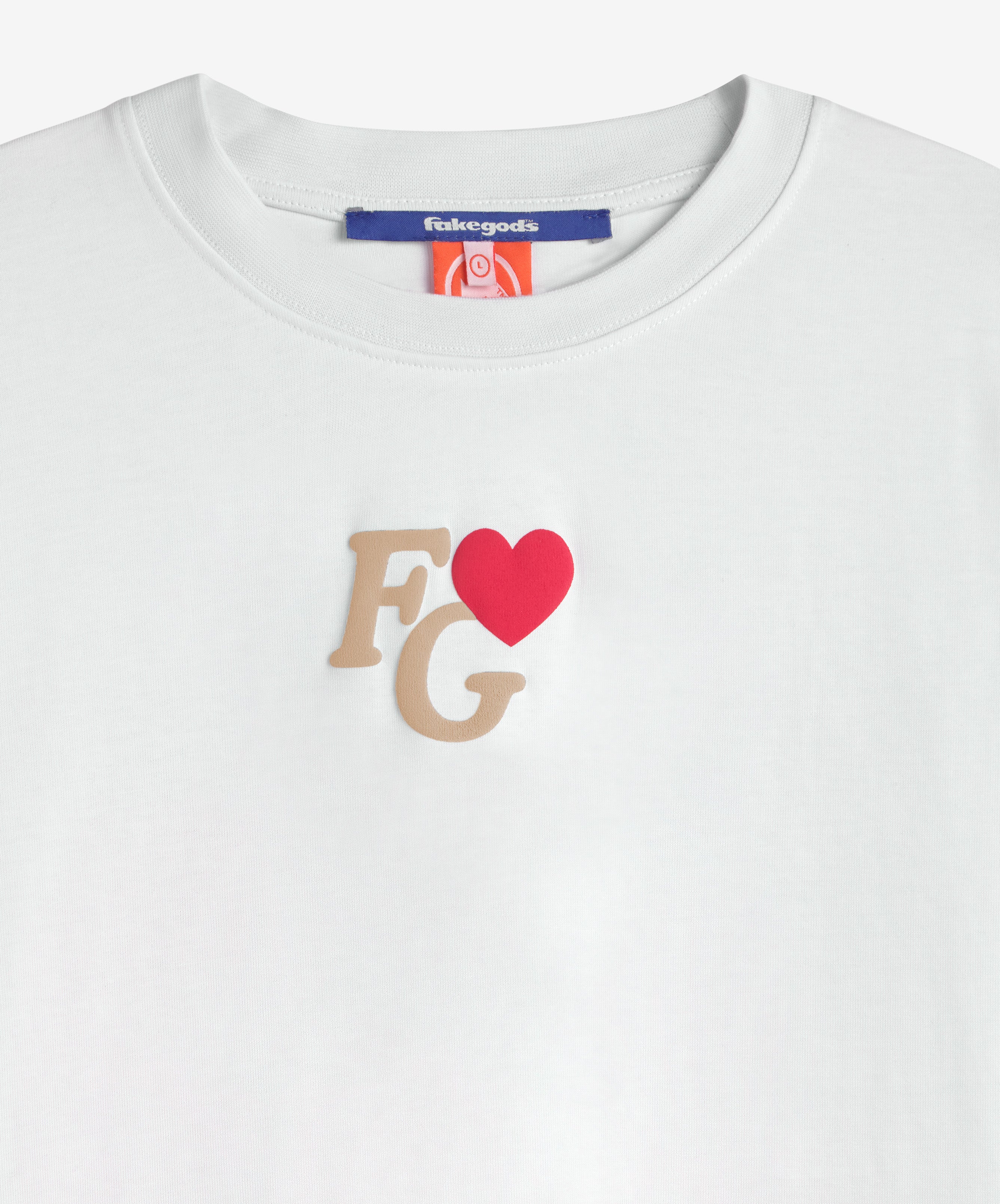 Valentine'S Tee White-Red