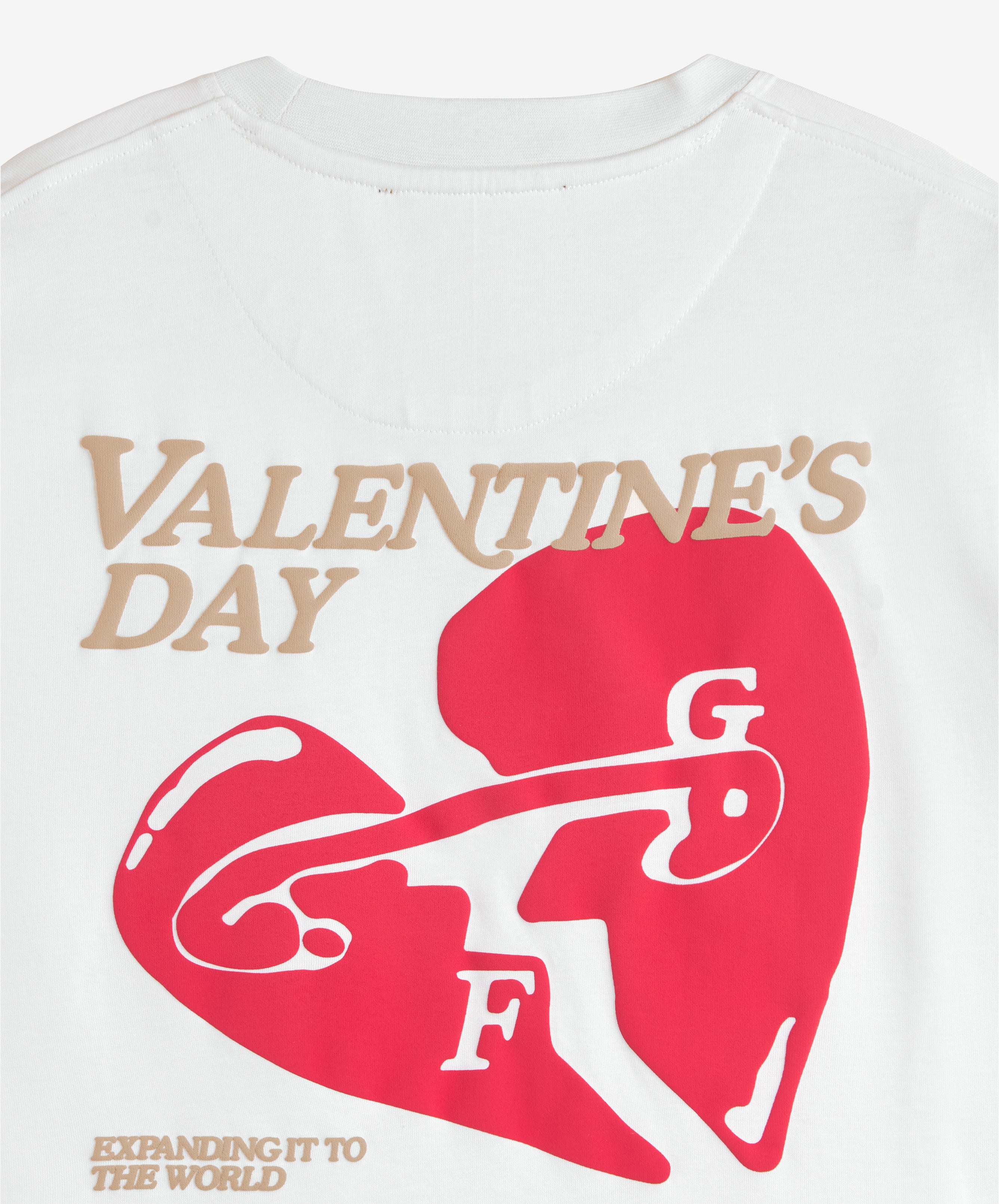 Valentine'S Tee White-Red