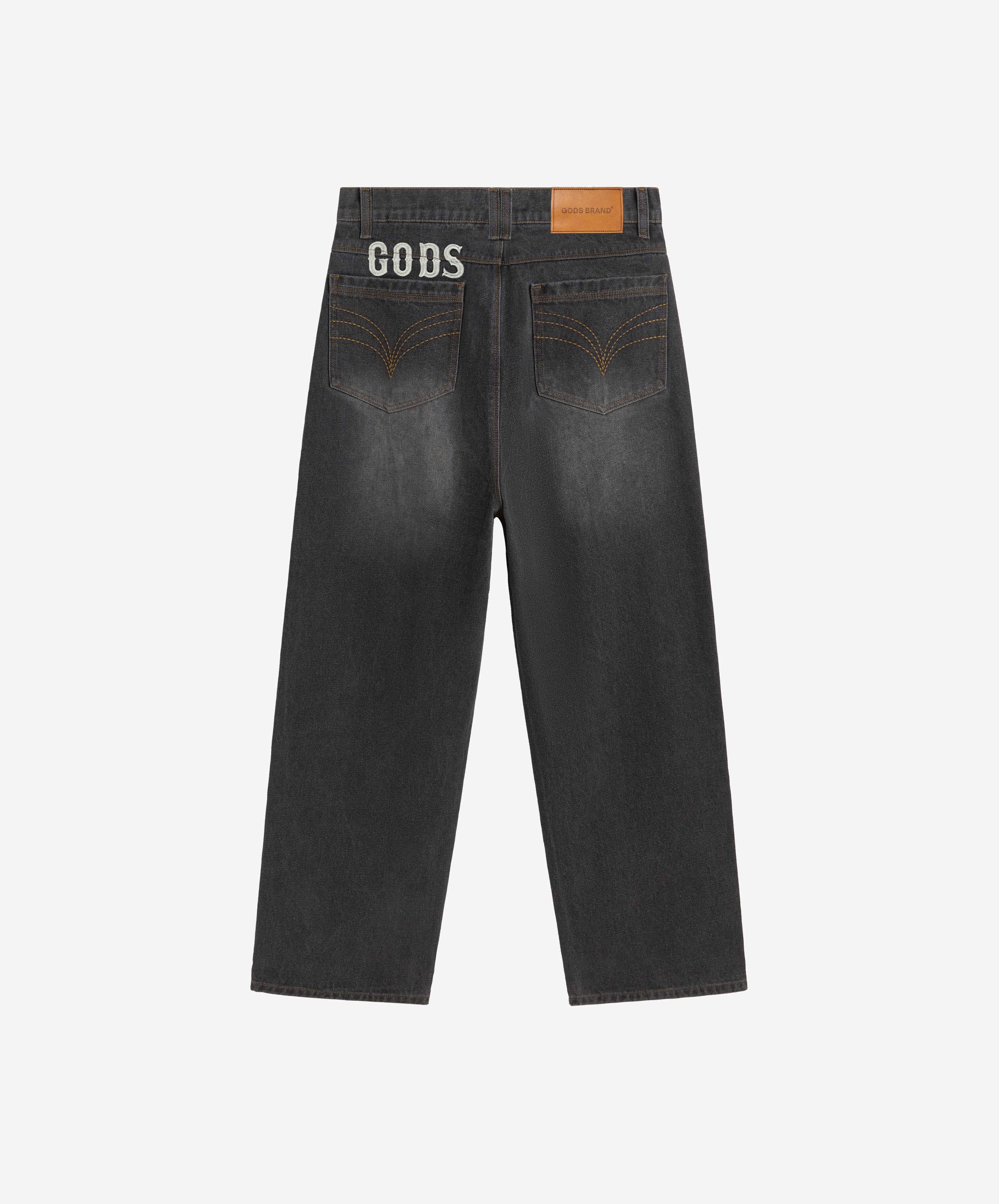 Baggy Denim Jeans Dark Grey