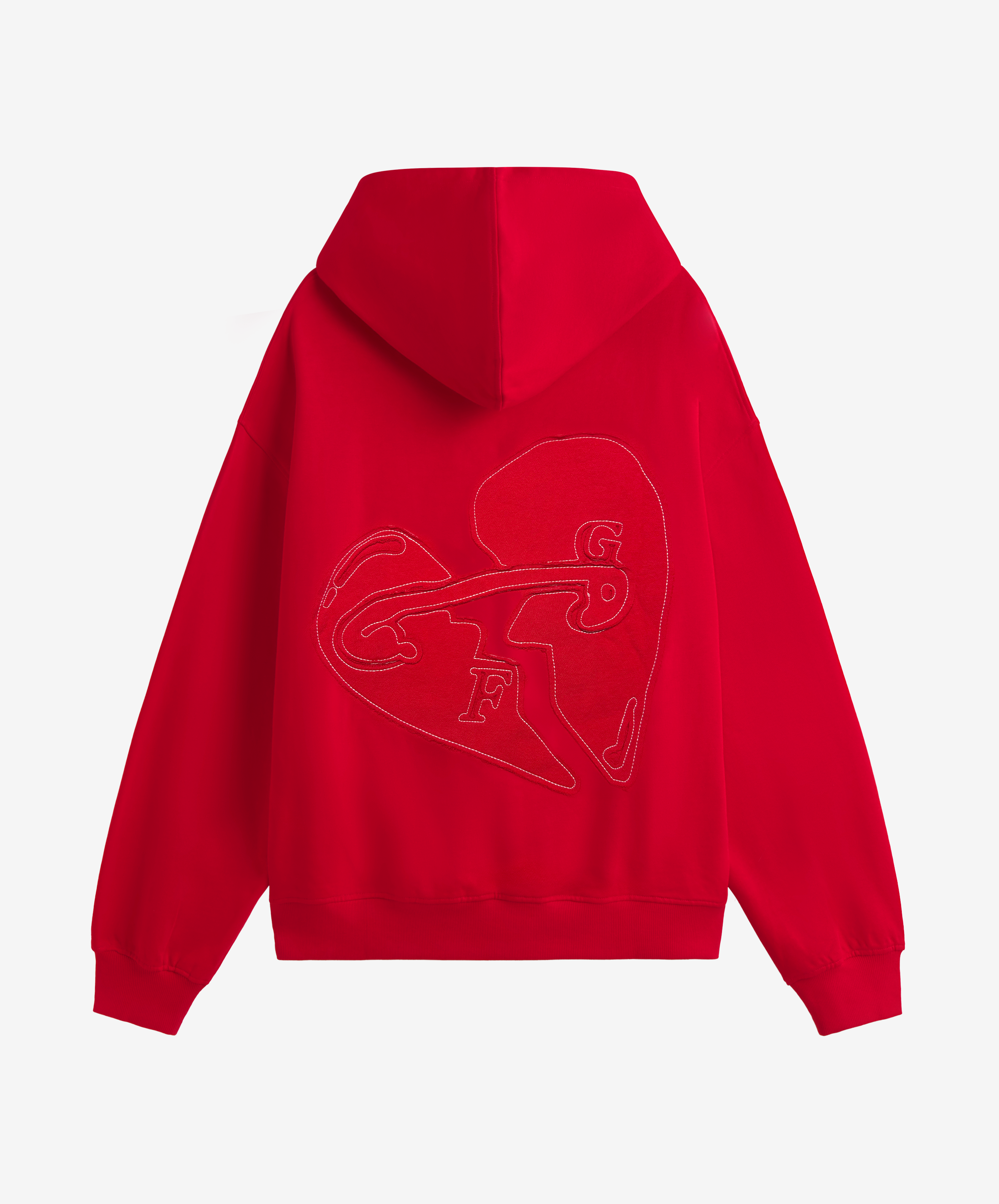 I Love You Zipper Red