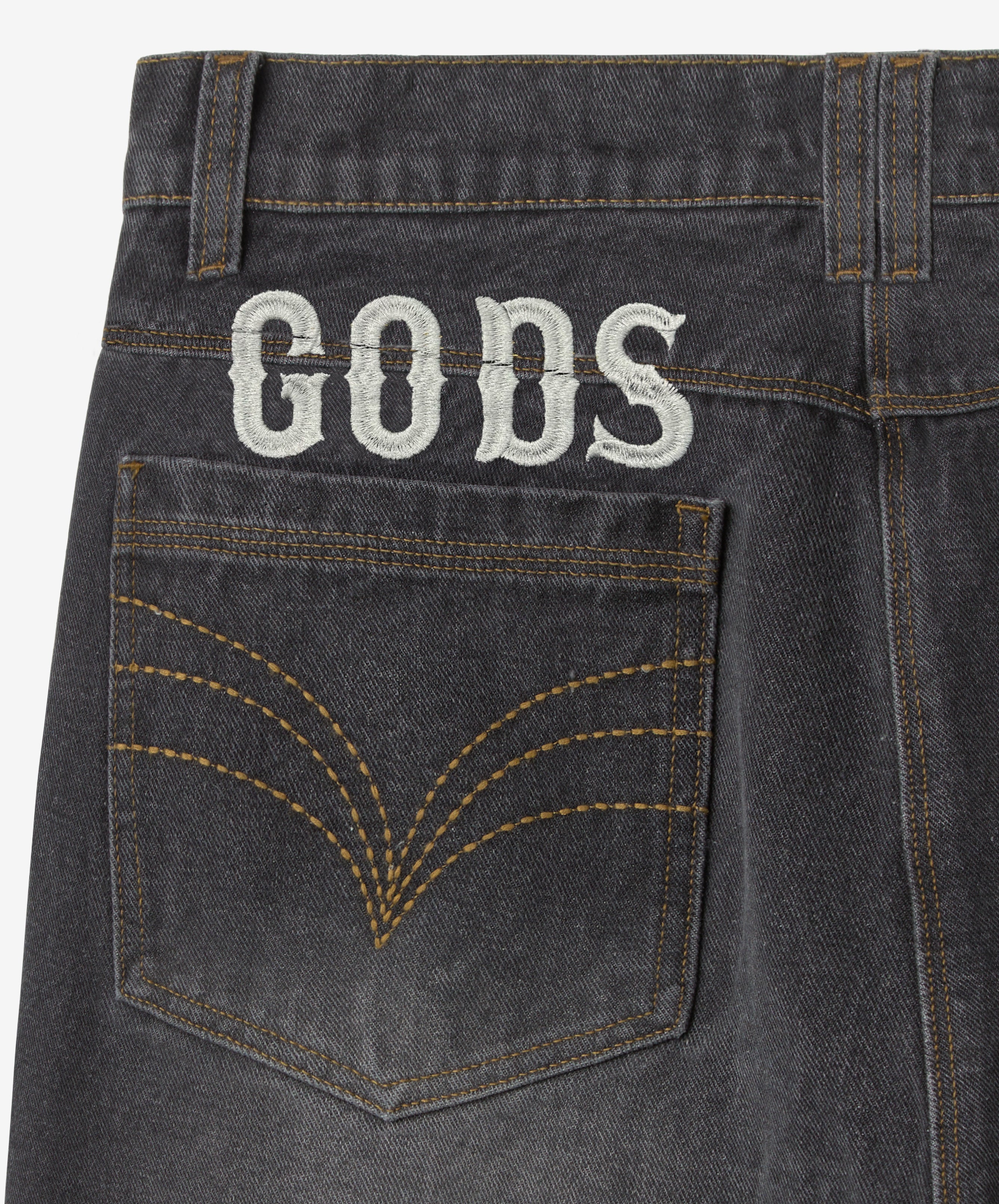 Baggy Denim Jeans Dark Grey