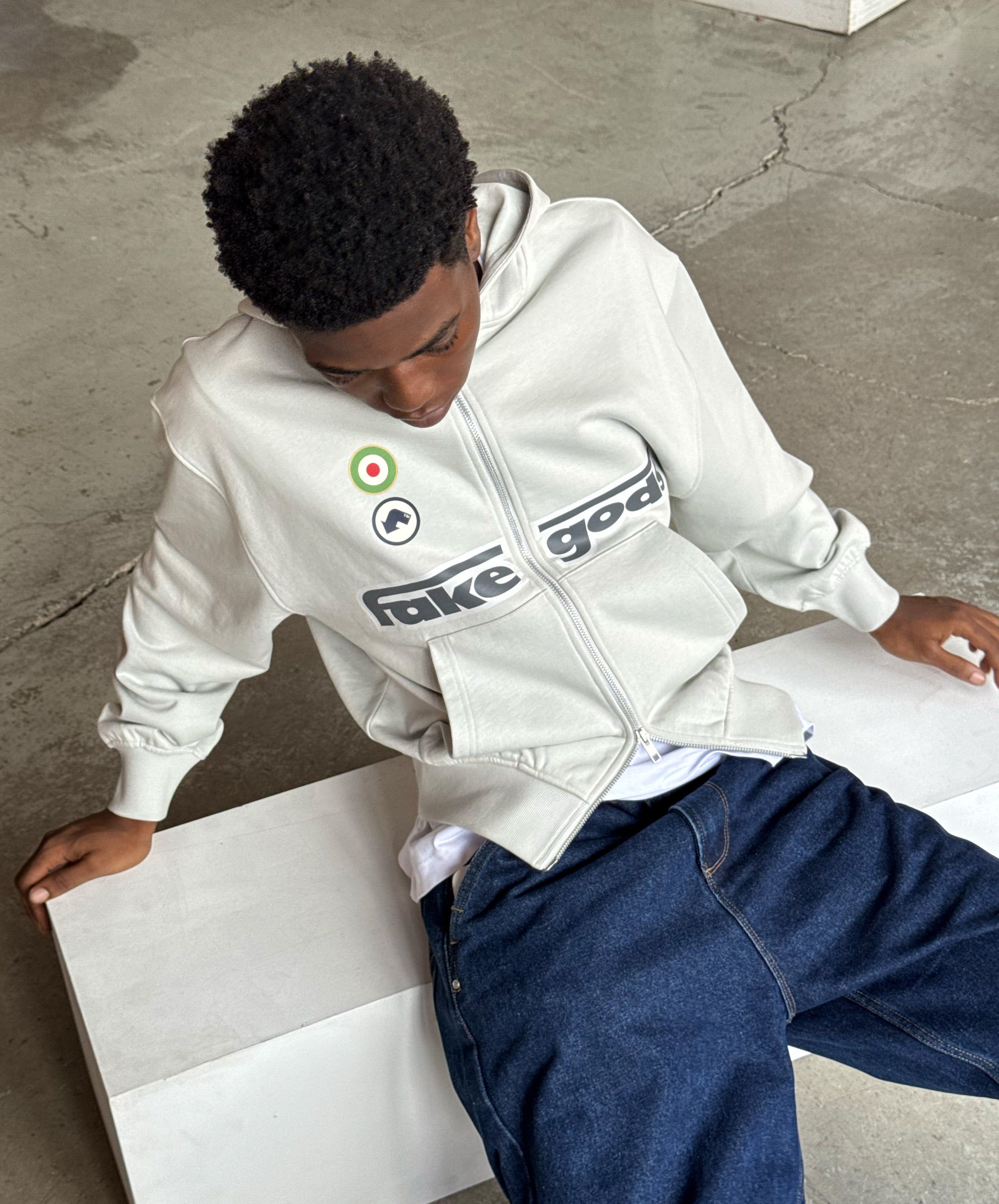 Imperatore Zipper Mid Grey