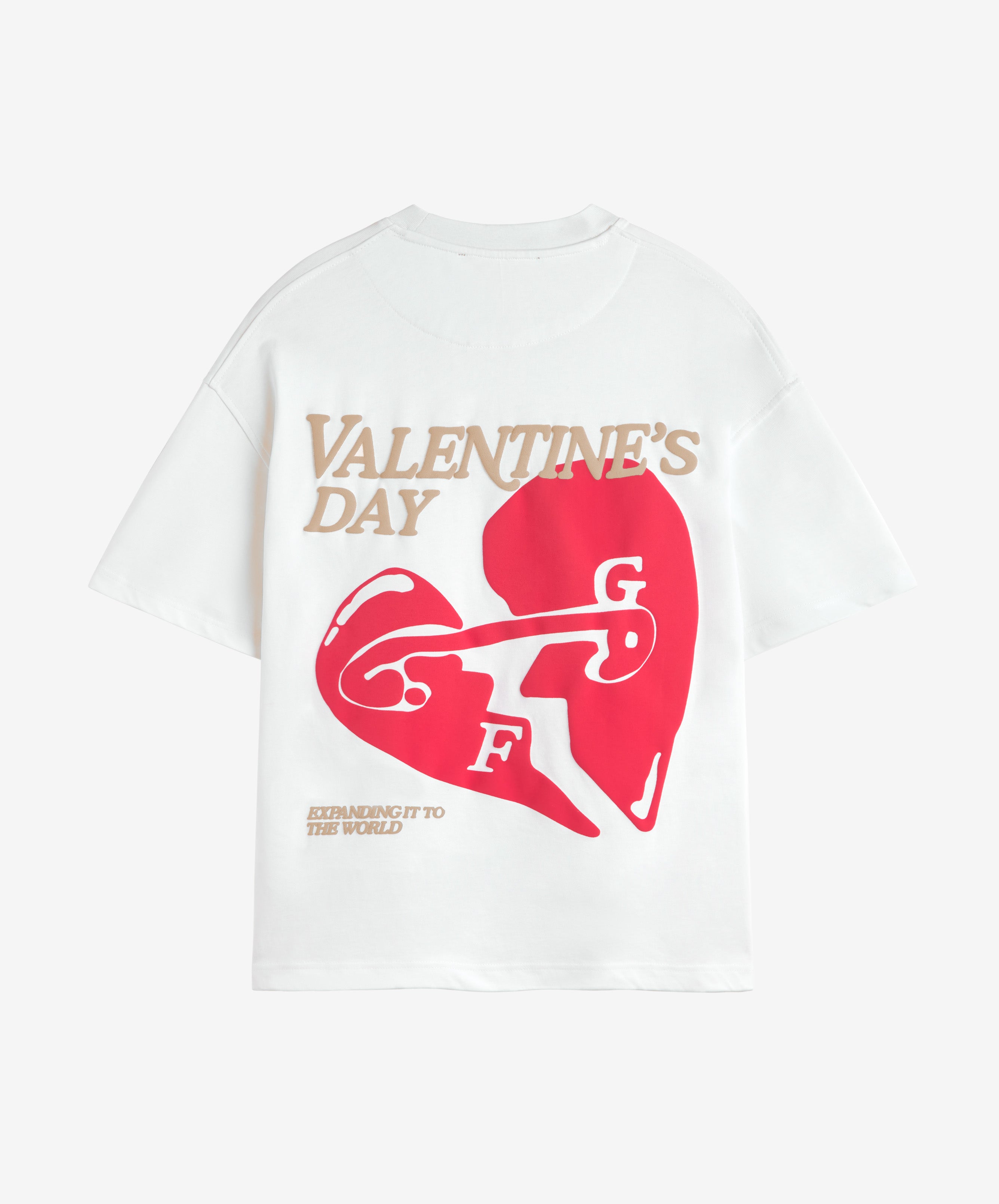 Valentine'S Tee White-Red