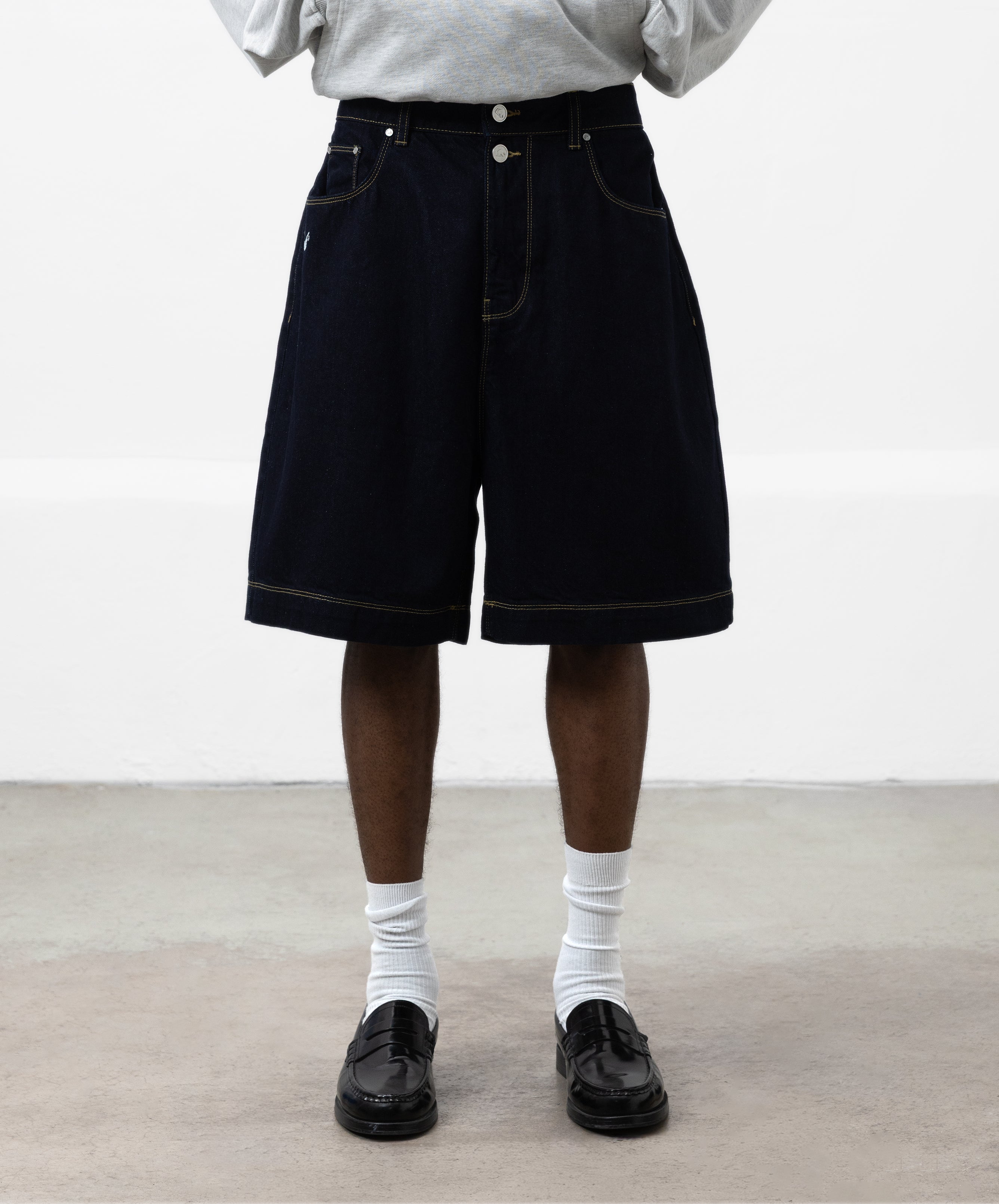 Gods Denim Shorts Navy