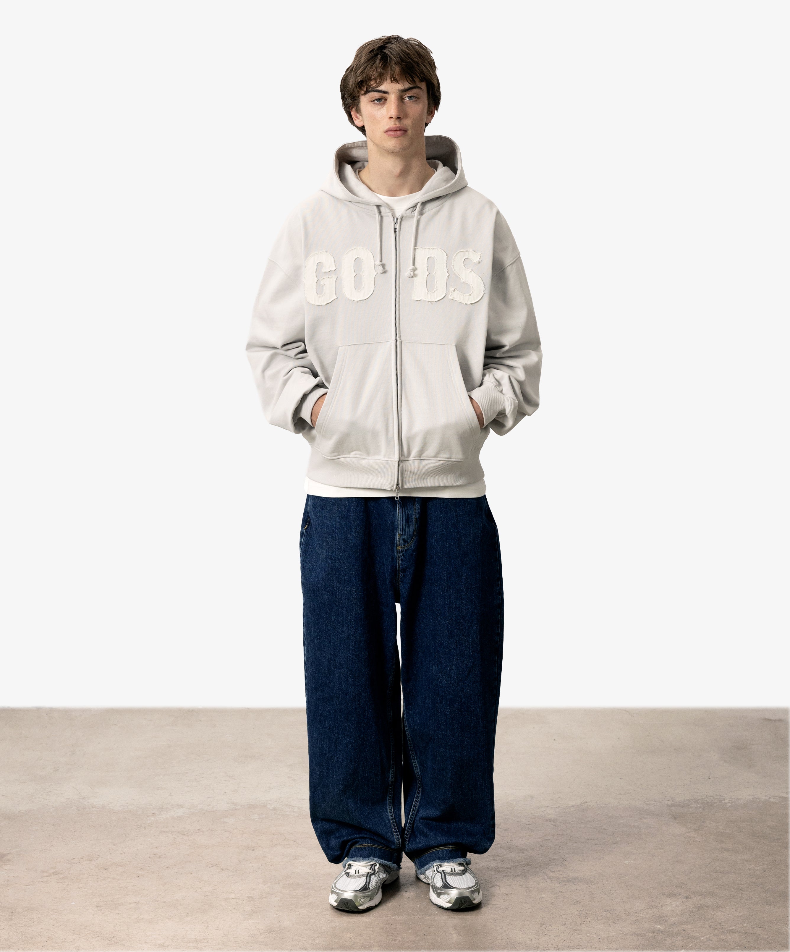 Gods Zipper Light Grey