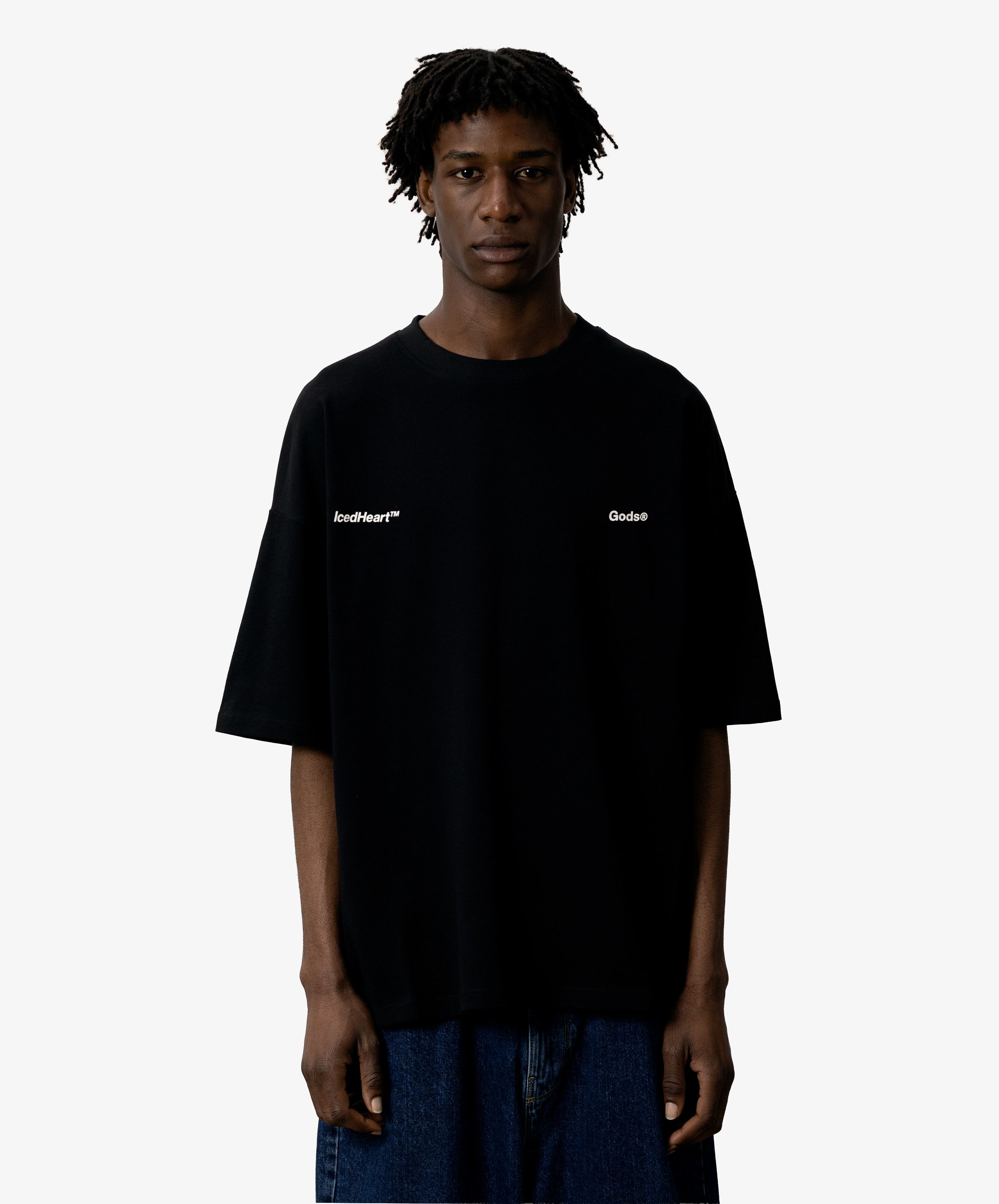 Iced Heart Tee Black