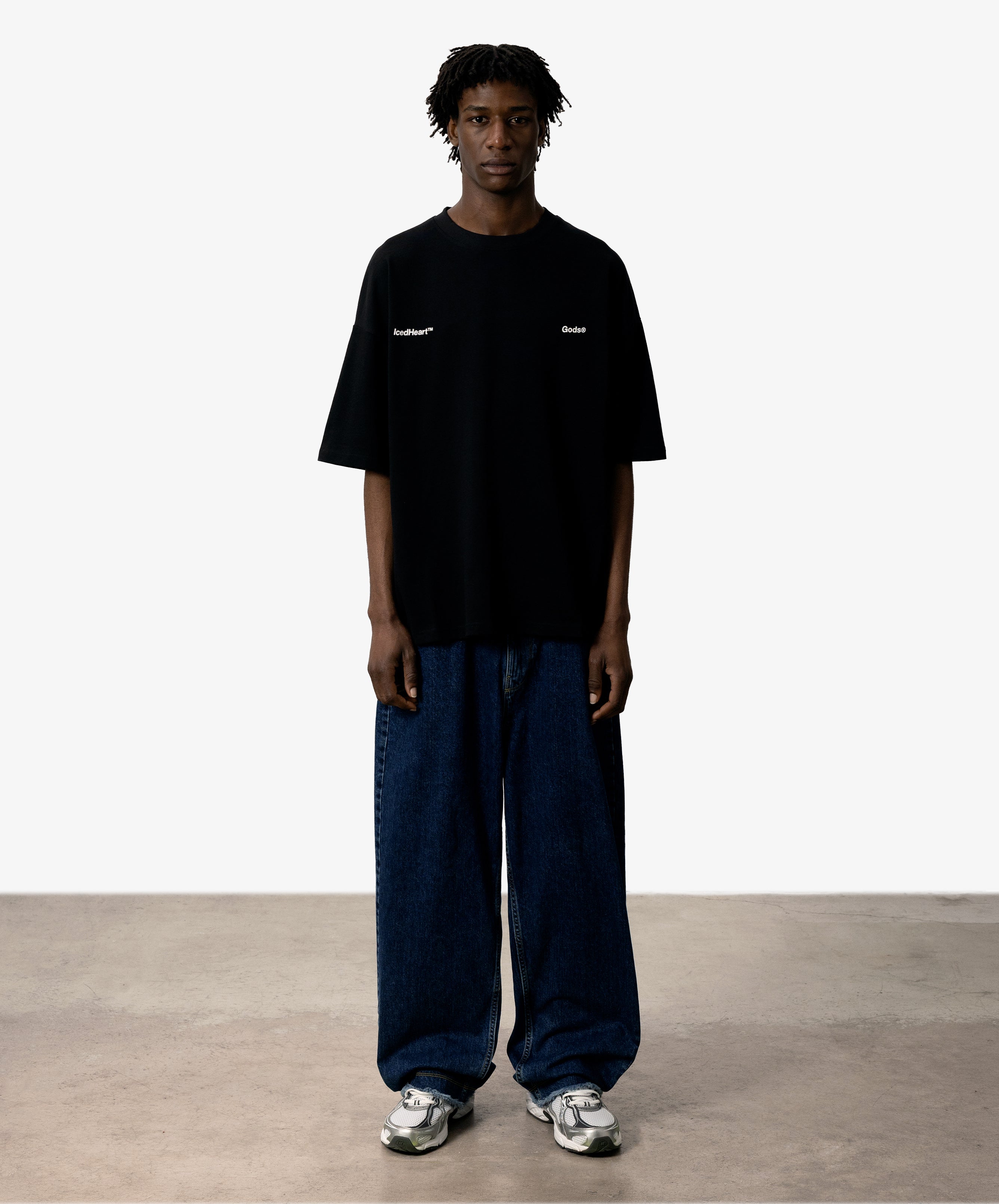 Iced Heart Tee Black