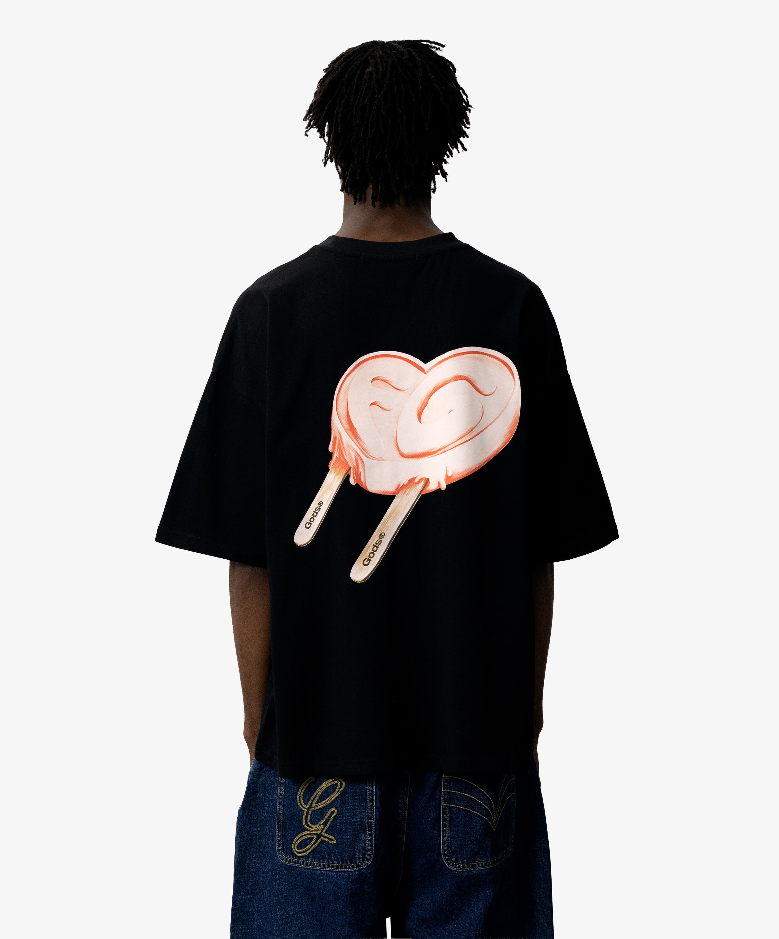 Iced Heart Tee Black