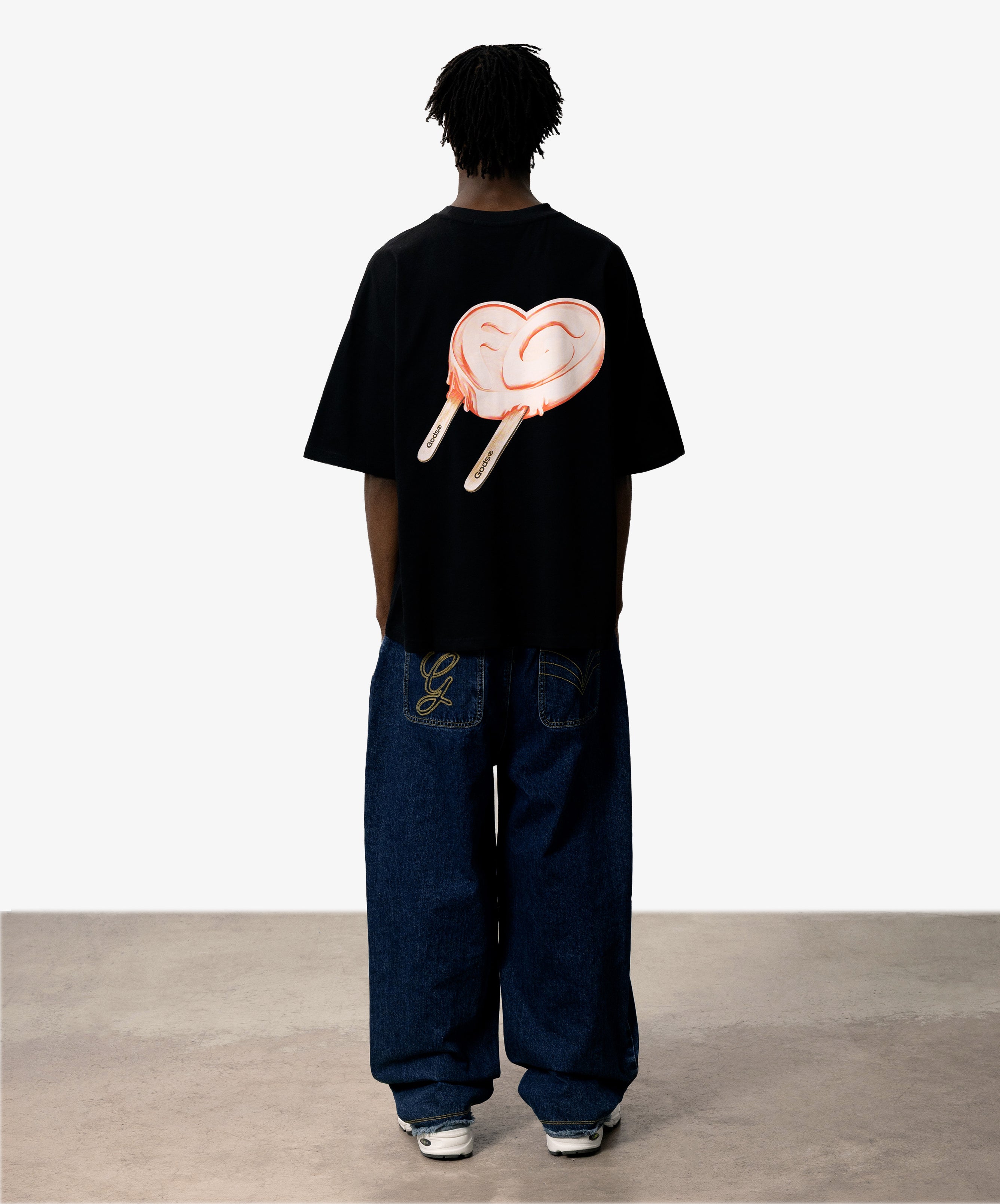 Iced Heart Tee Black