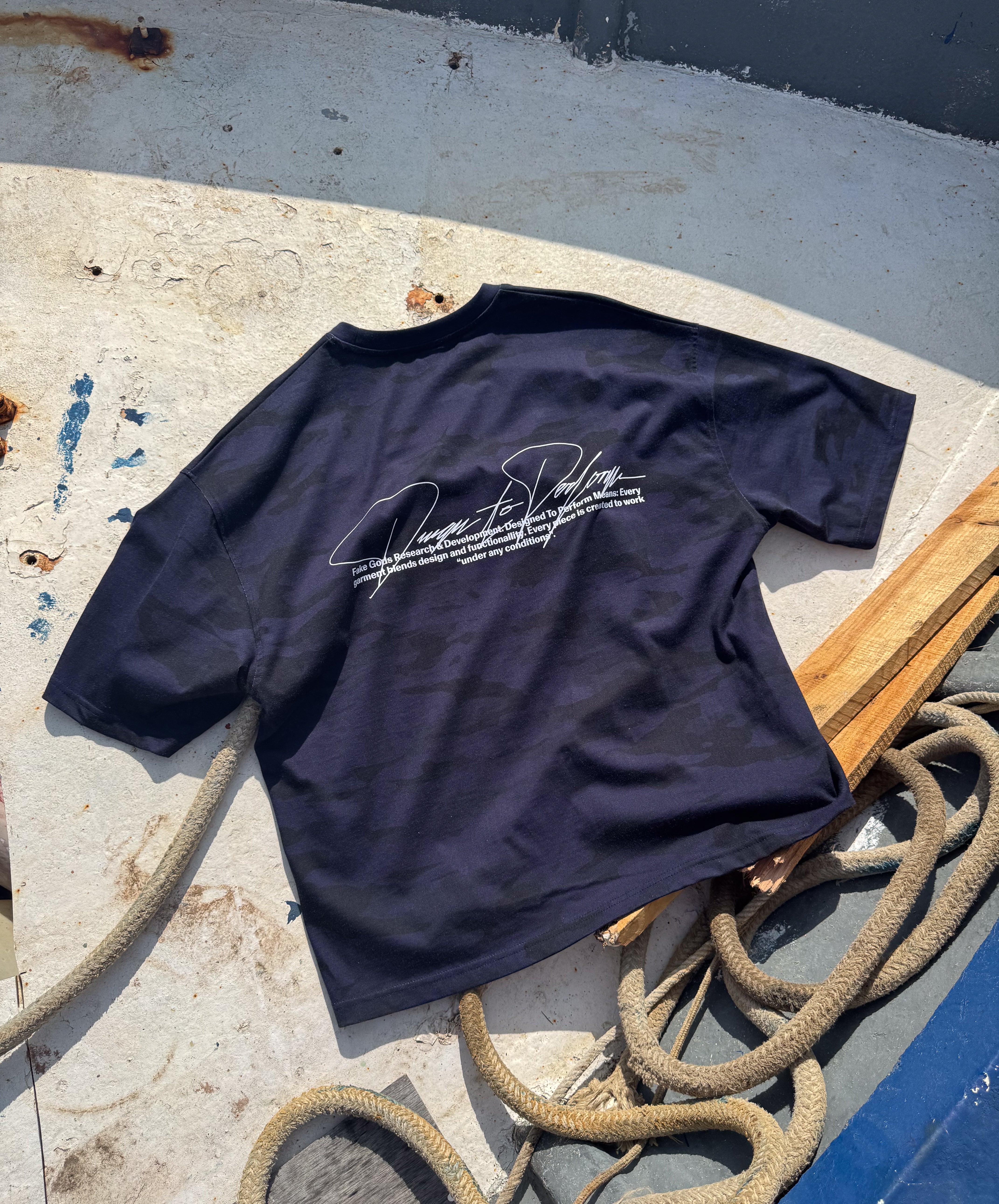 Camouflage Tee Navy