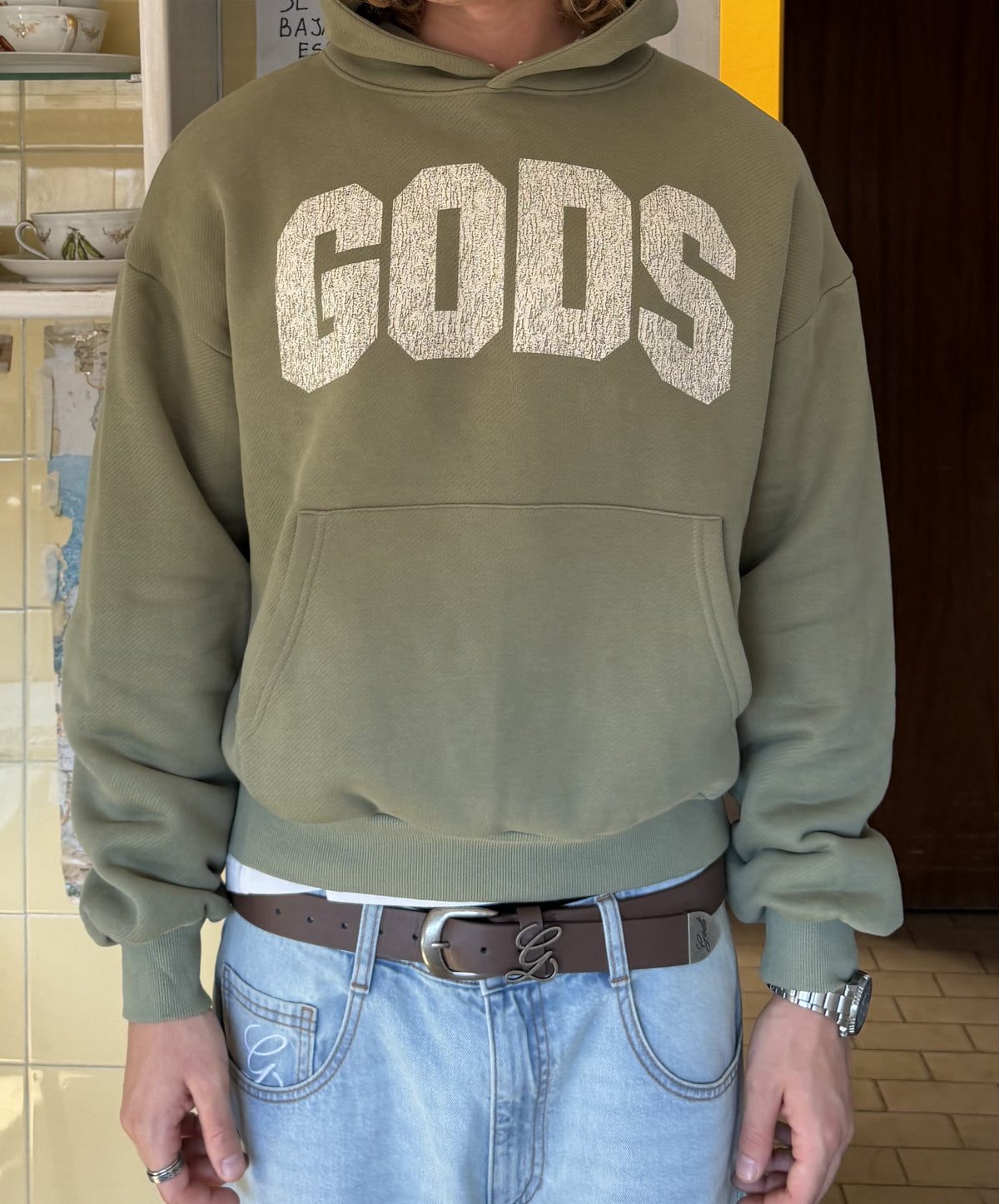 Gods College Hoodie Green