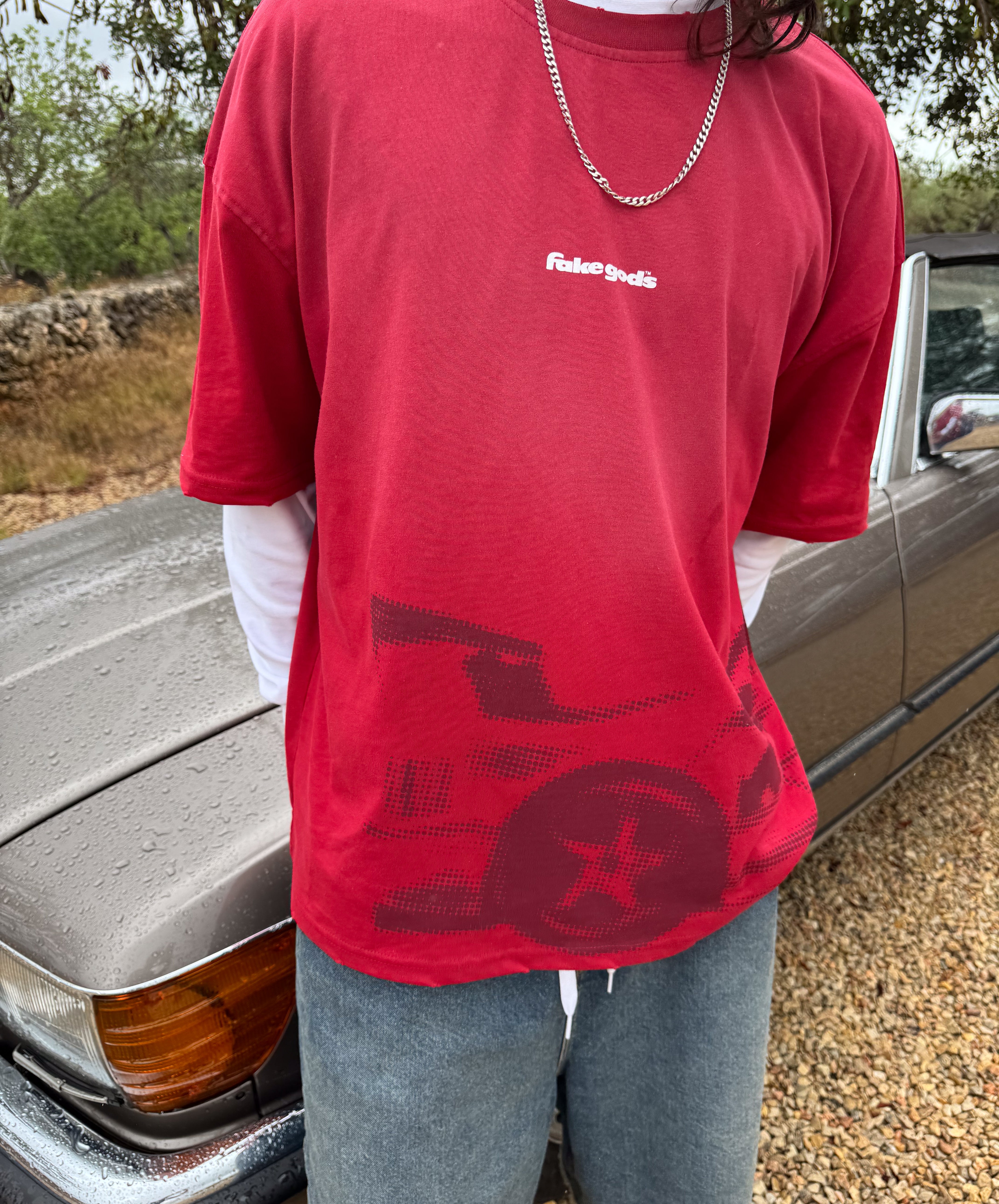 Grand Prix Sunfaded Tee Red