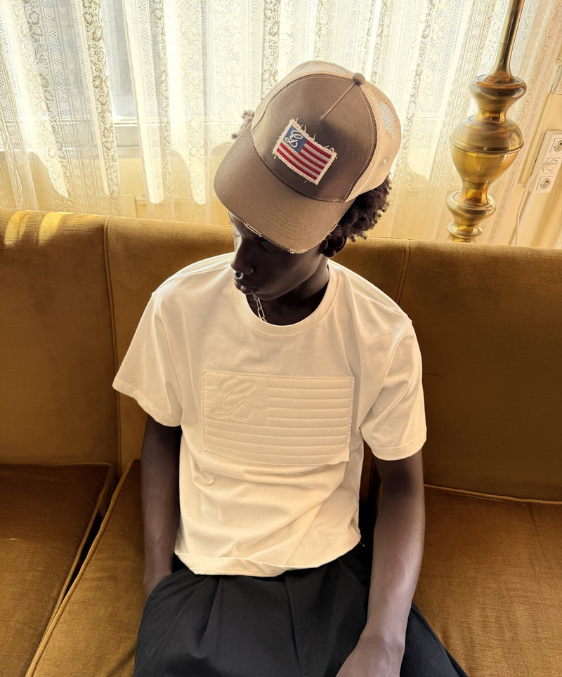 Flag Tee Cream