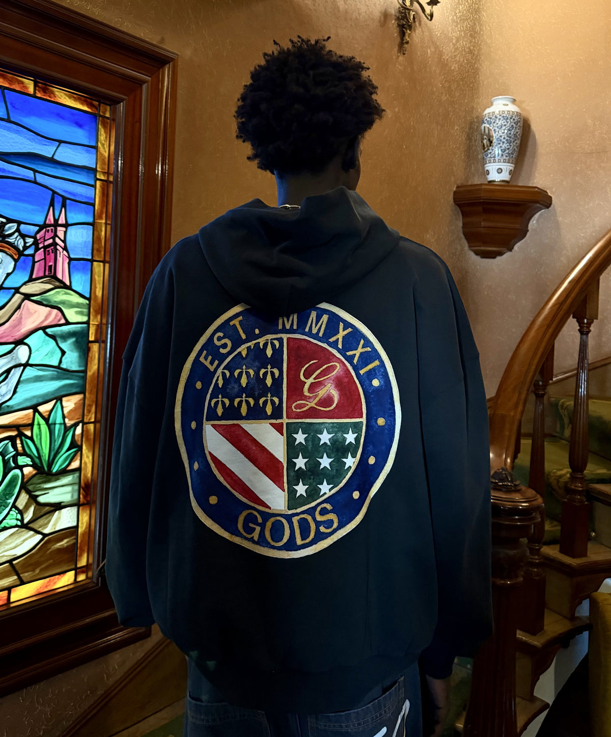 Heraldic Hoodie Black