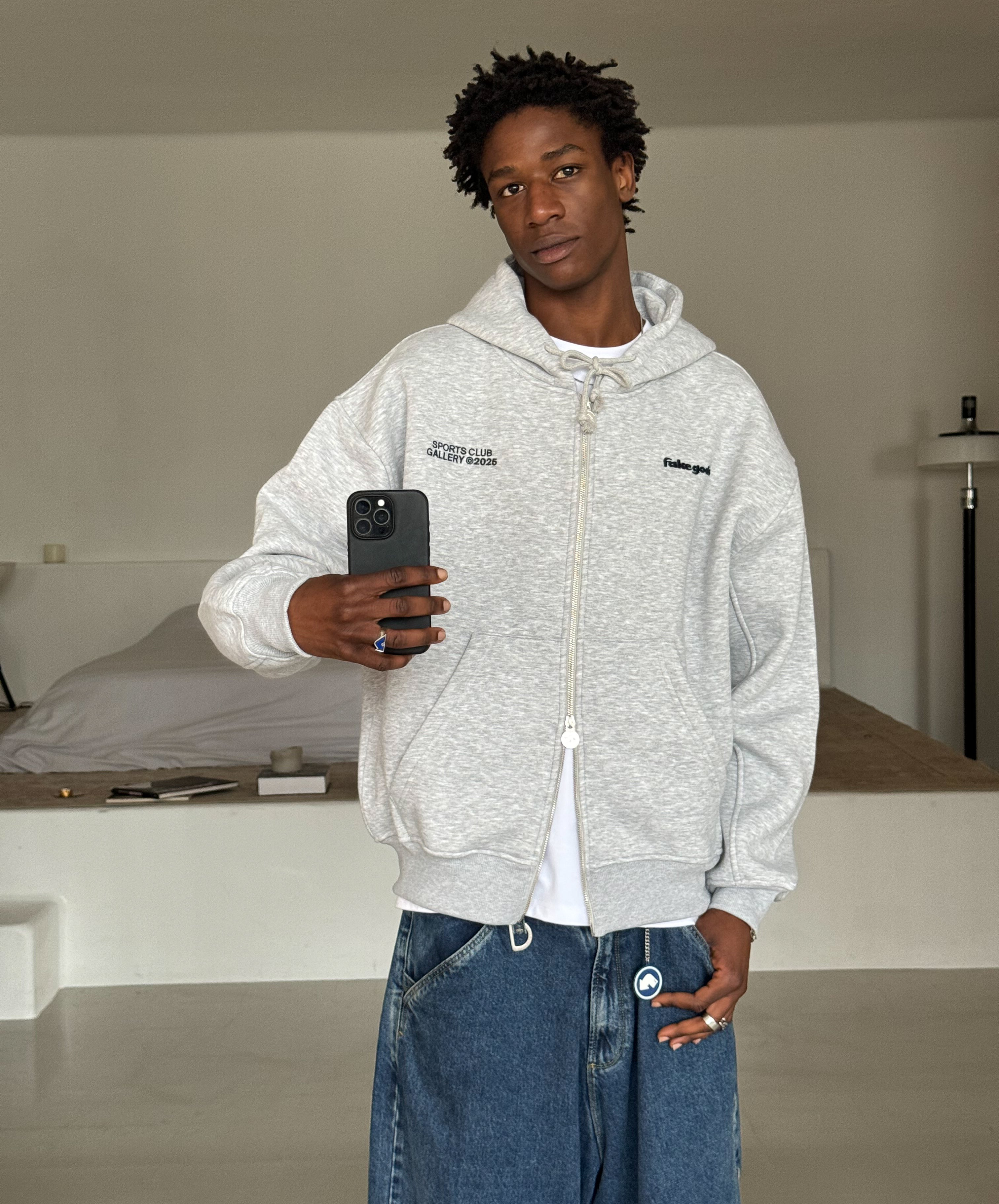 Sports Club Gallery Zipper Mid Grey