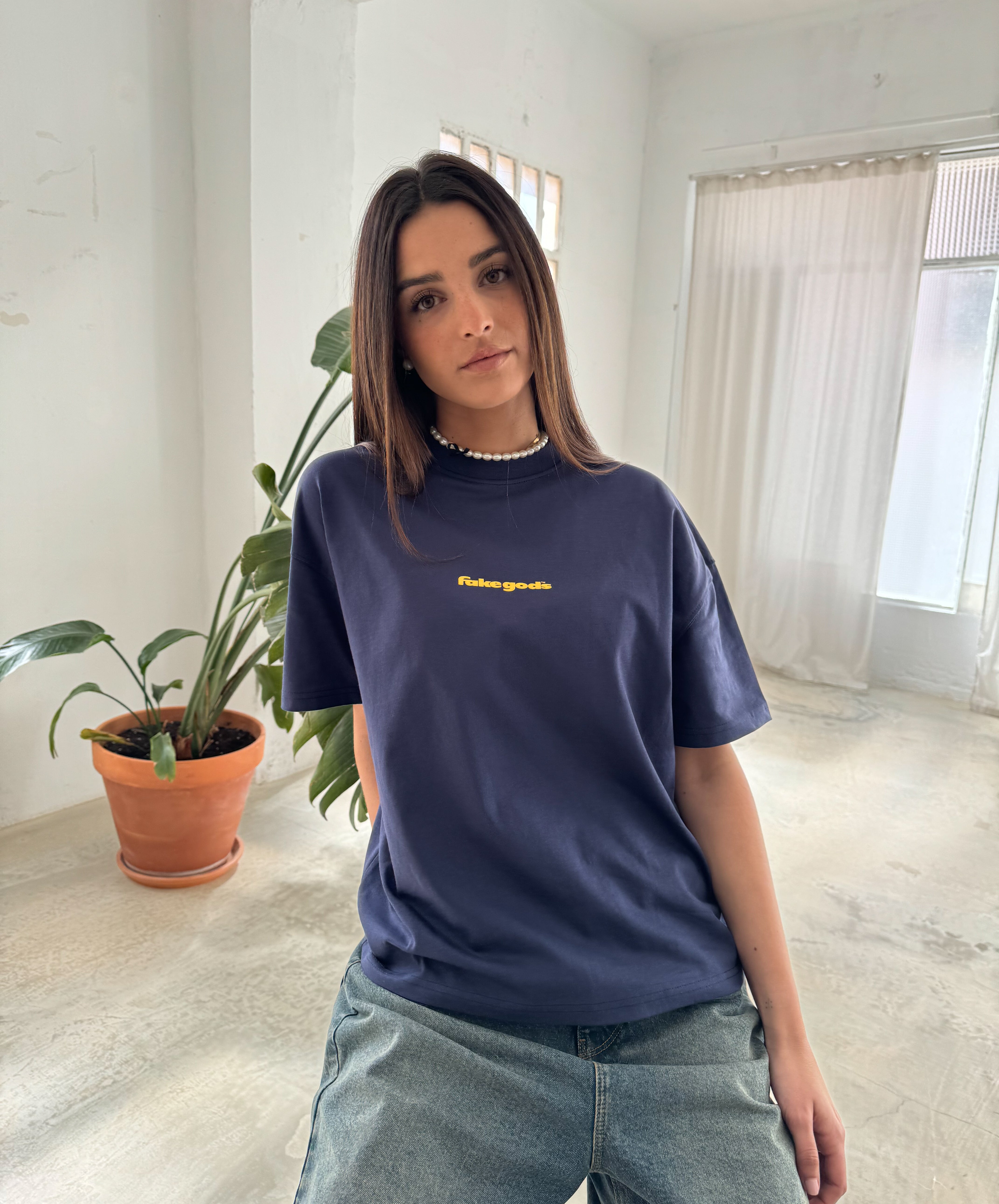 Back To Basics Tee Navy