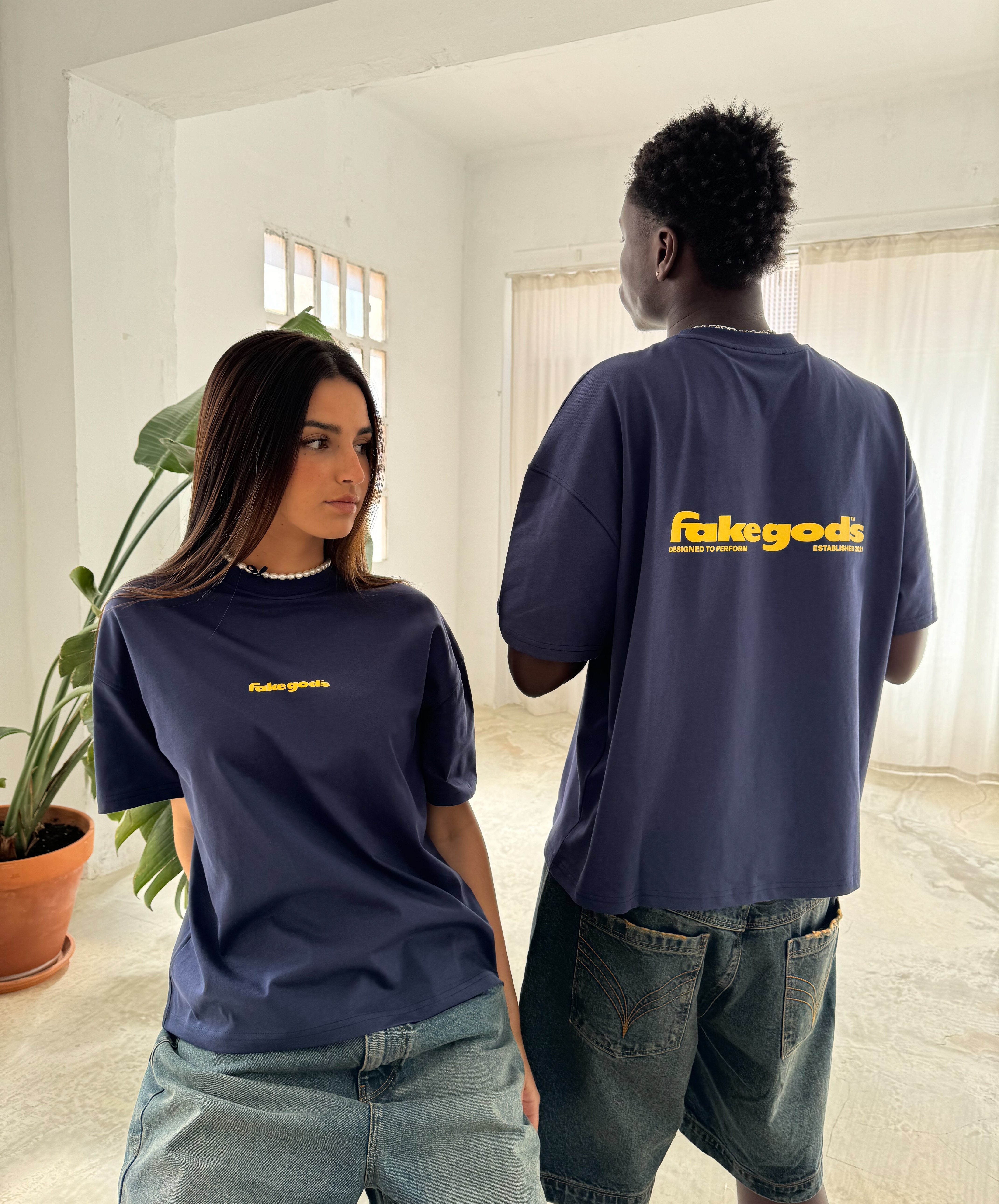 Back To Basics Tee Navy